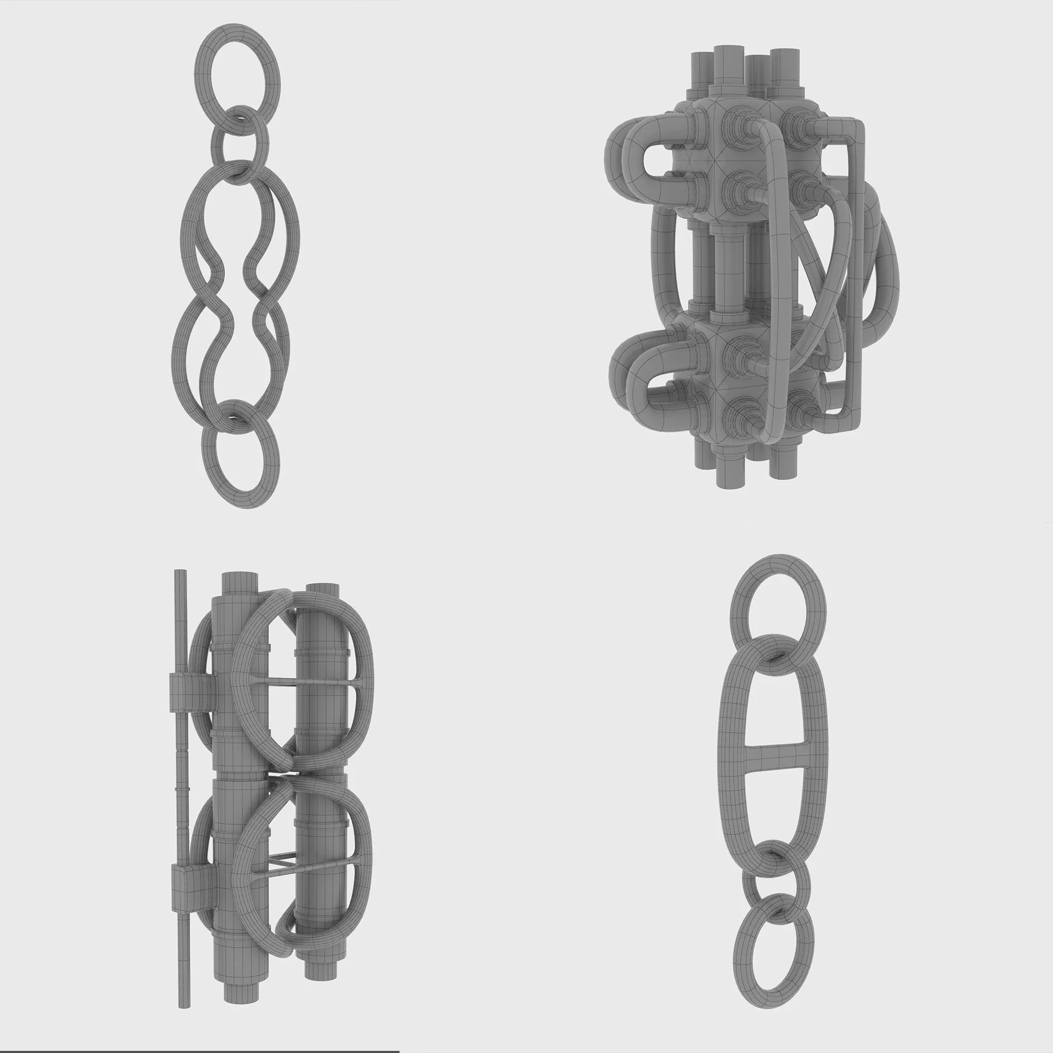 100 Sci-Fi IMM Curve Brushe's VOL 2 ( Hoses And Tubes And Cables And Chains )