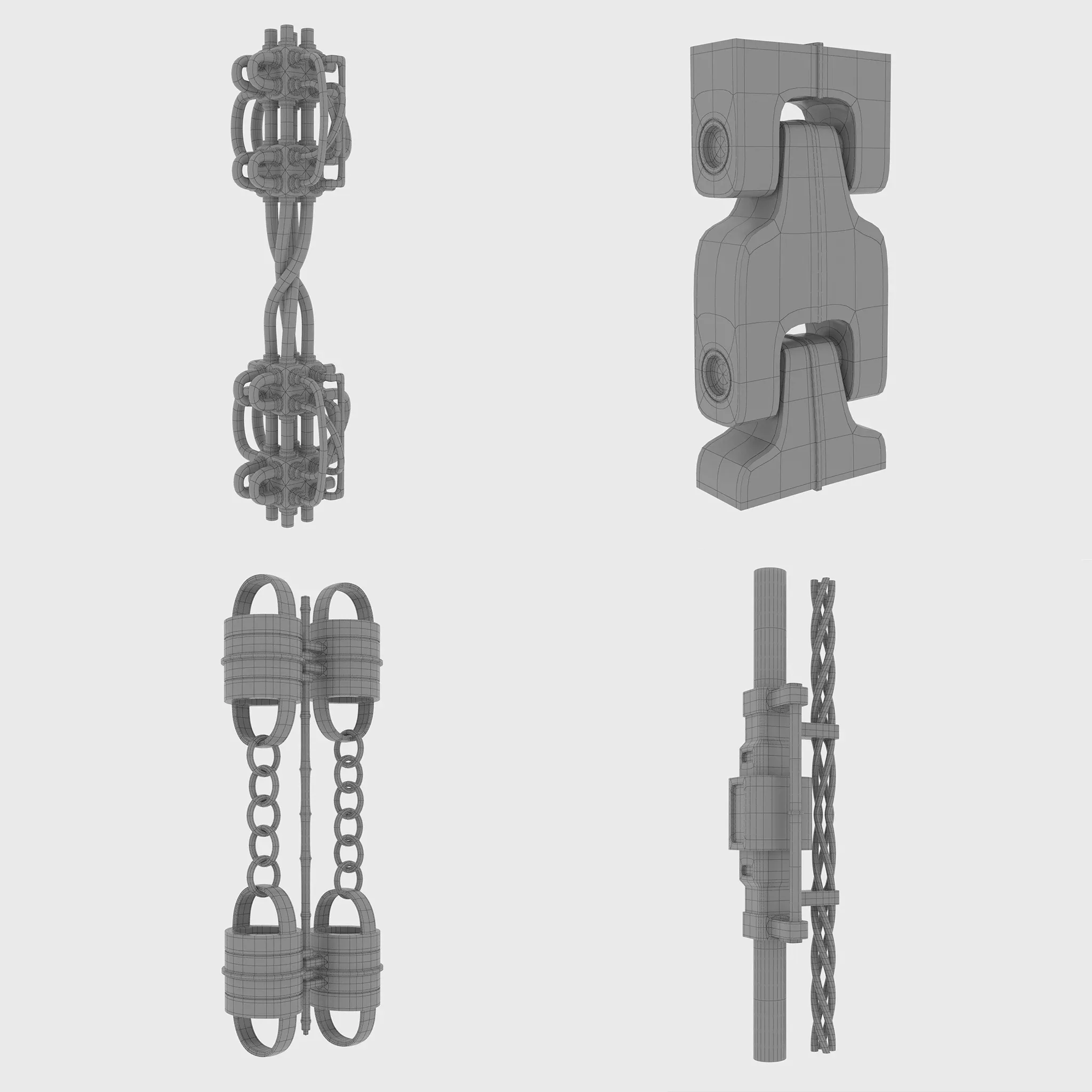 100 Sci-Fi IMM Curve Brushe's VOL 2 ( Hoses And Tubes And Cables And Chains )