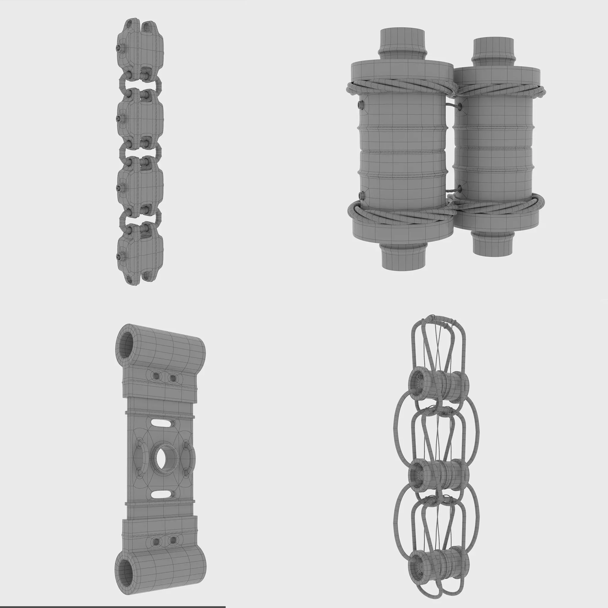 100 Sci-Fi IMM Curve Brushe's VOL 2 ( Hoses And Tubes And Cables And Chains )