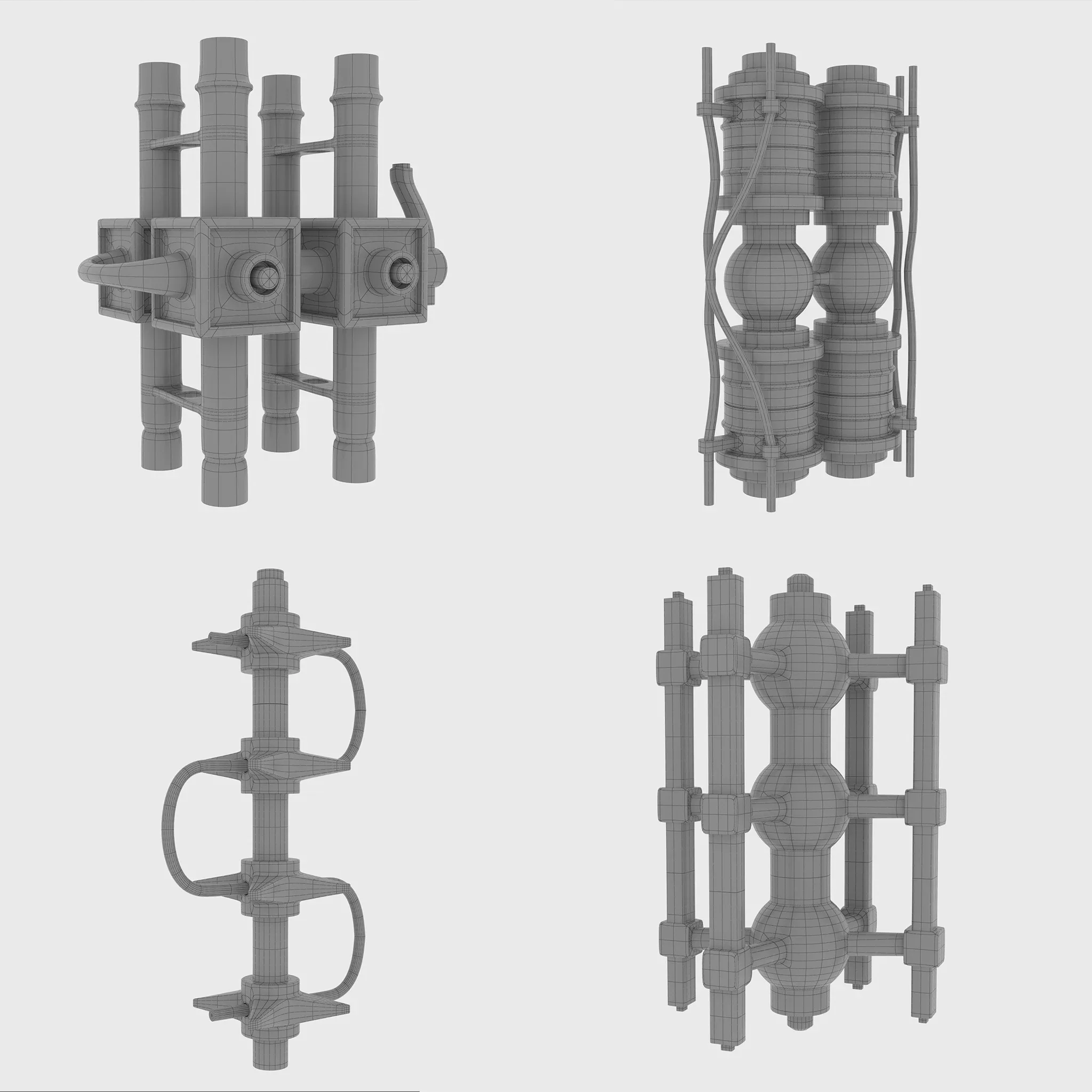 100 Sci-Fi IMM Curve Brushe's VOL 2 ( Hoses And Tubes And Cables And Chains )