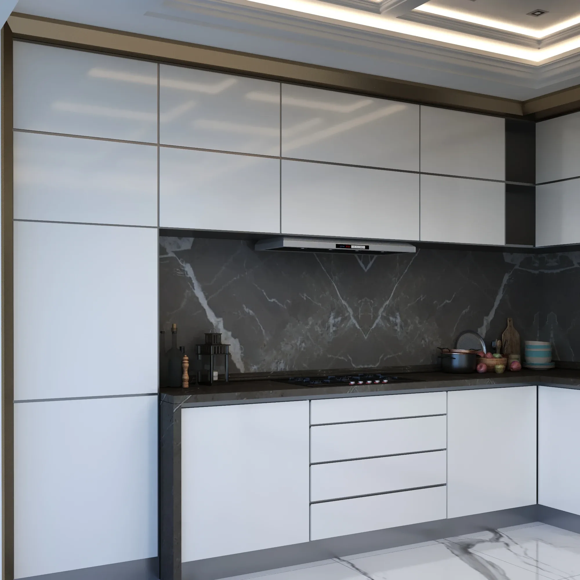 Modern Kitchen Scene 004