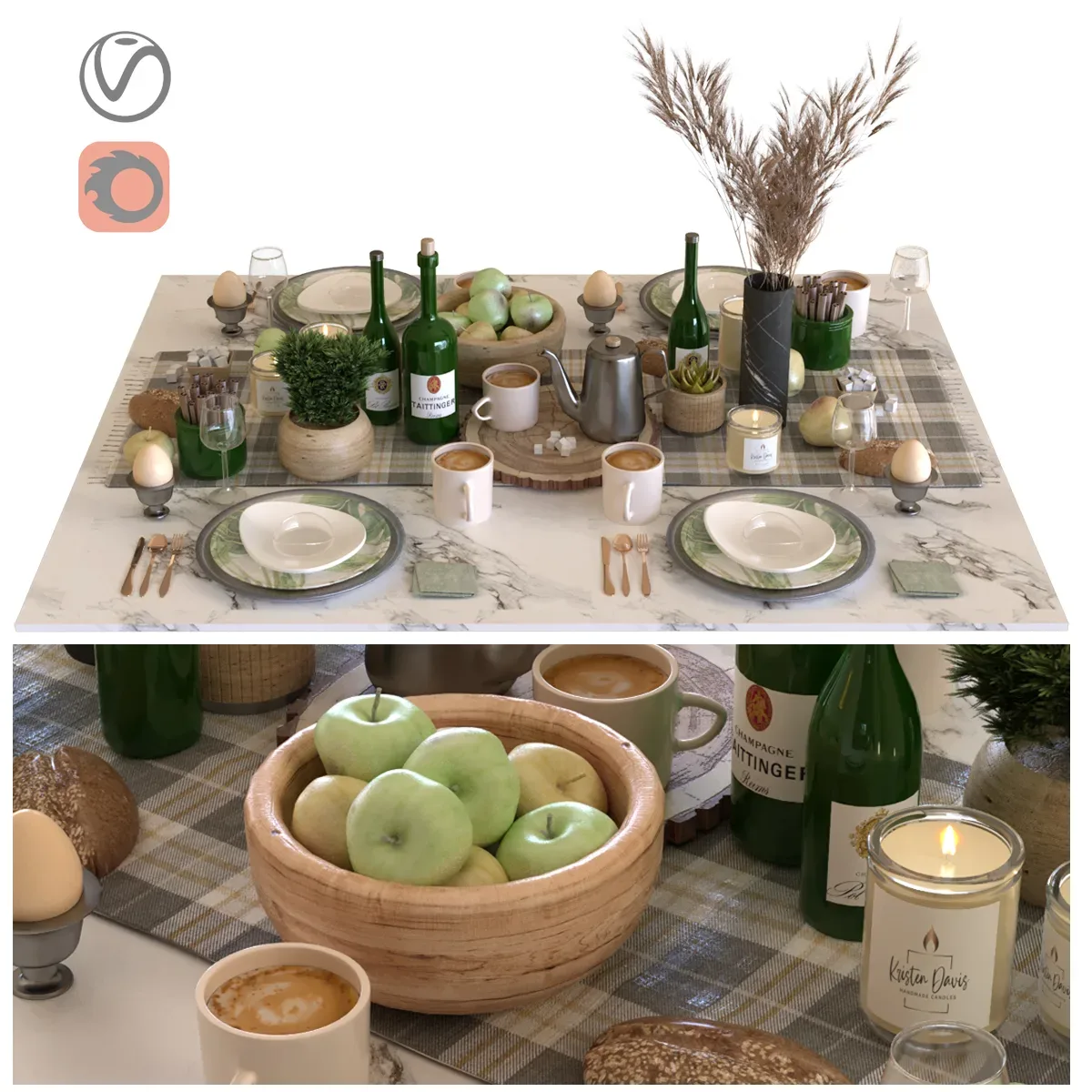 Breakfast Table Set 001