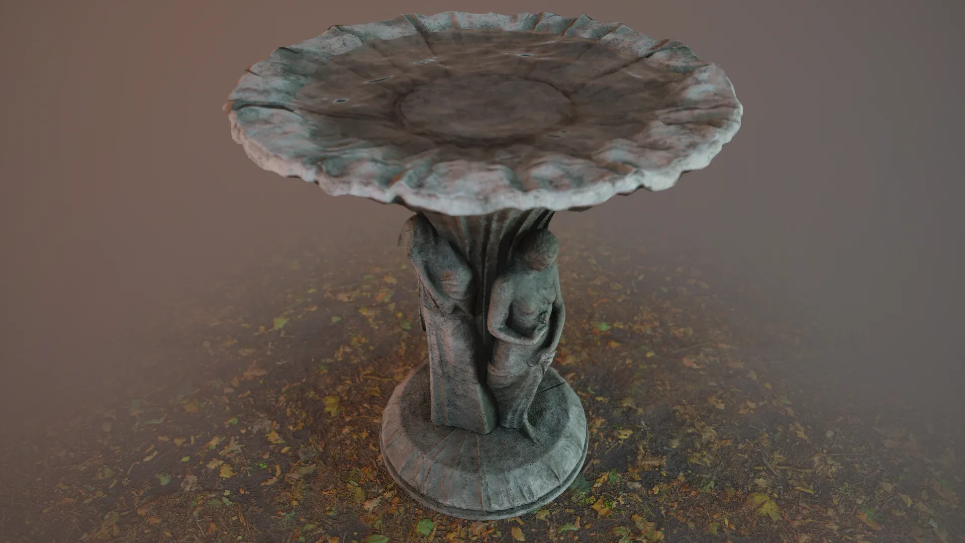 Birdbath Statue