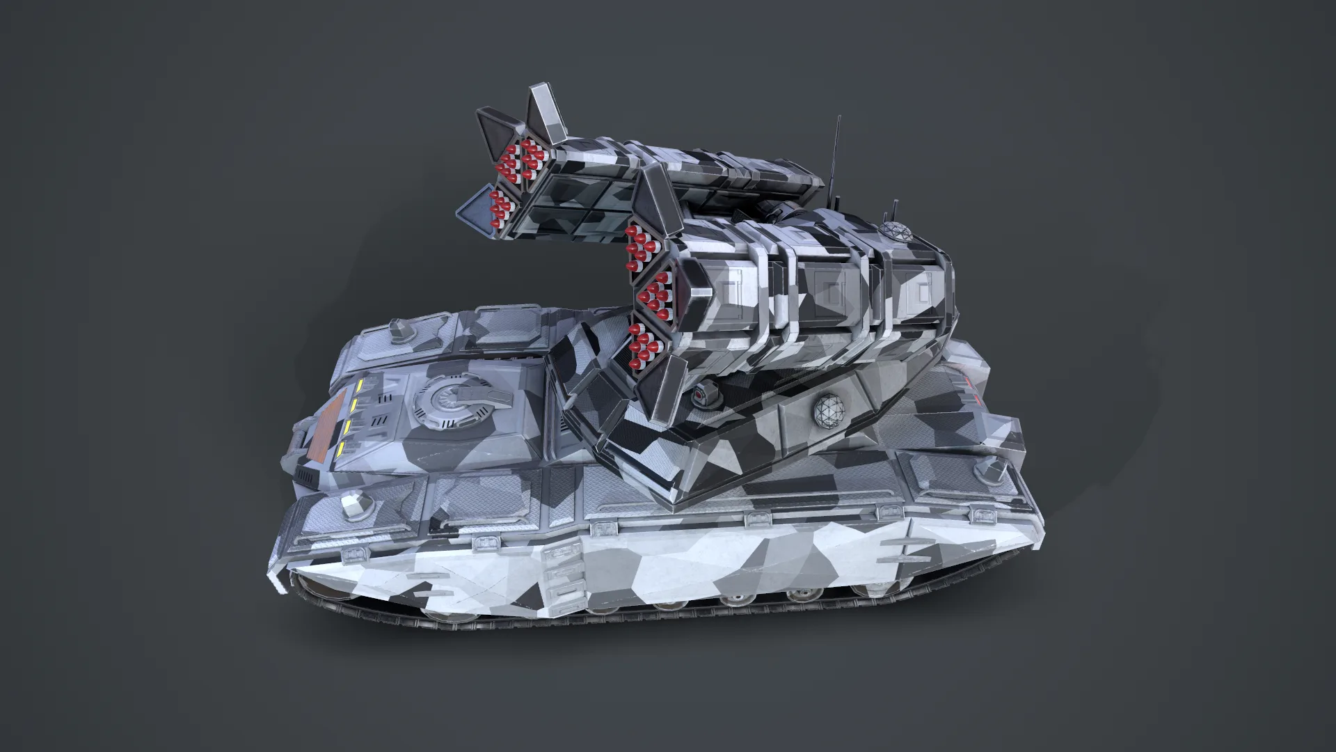 Sci-Fi Missile Launcher Tank