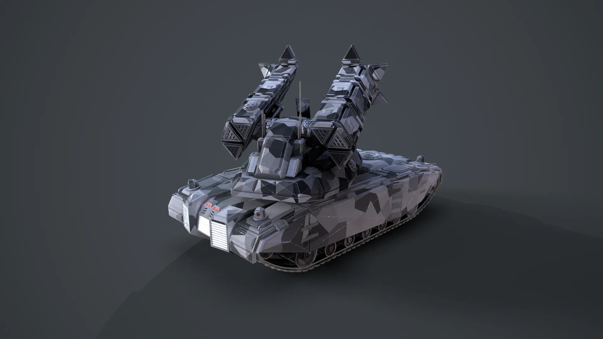 Sci-Fi Missile Launcher Tank