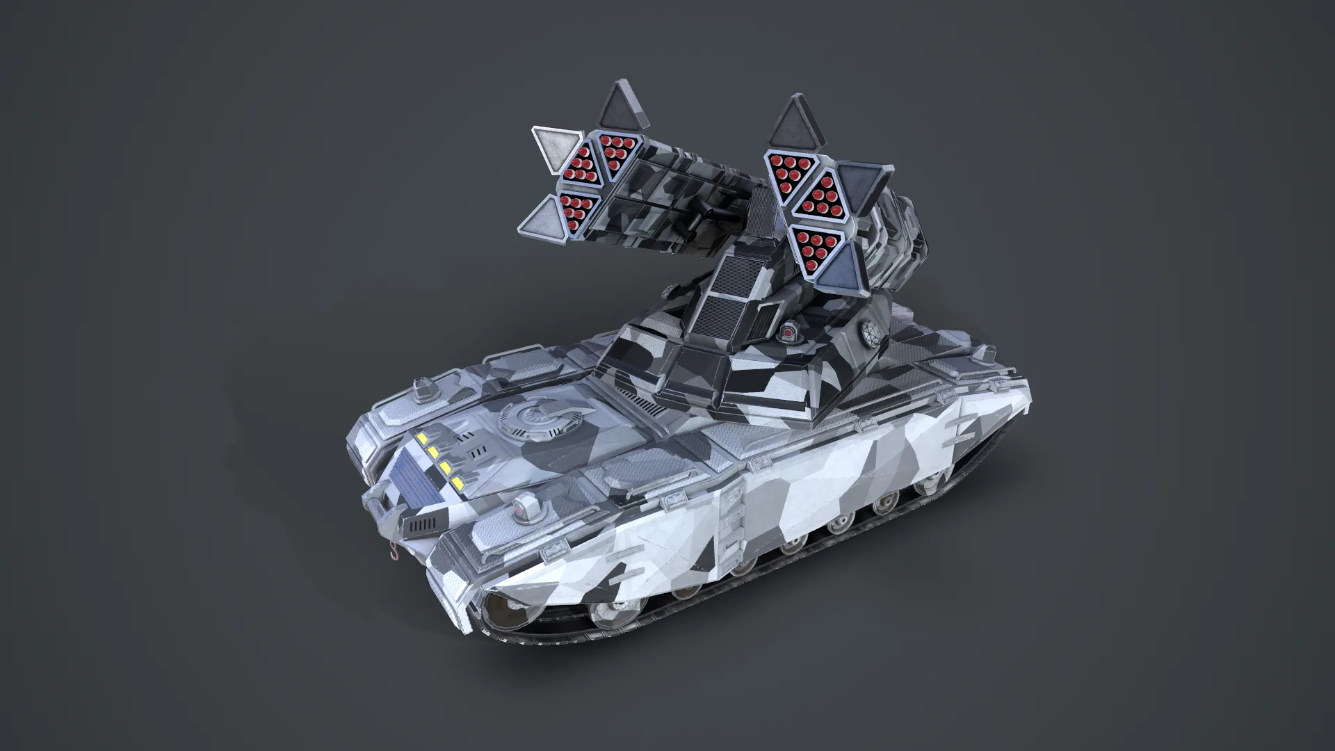 Sci-Fi Missile Launcher Tank