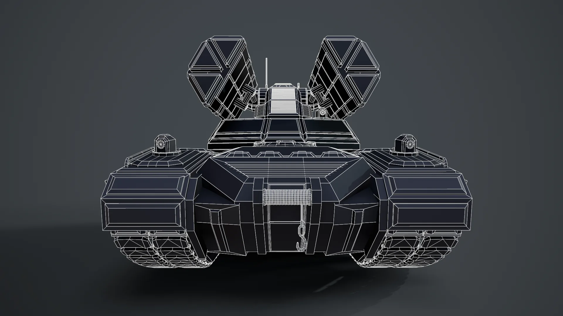 Sci-Fi Missile Launcher Tank