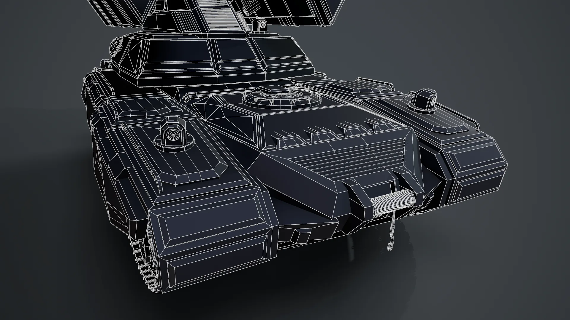 Sci-Fi Missile Launcher Tank