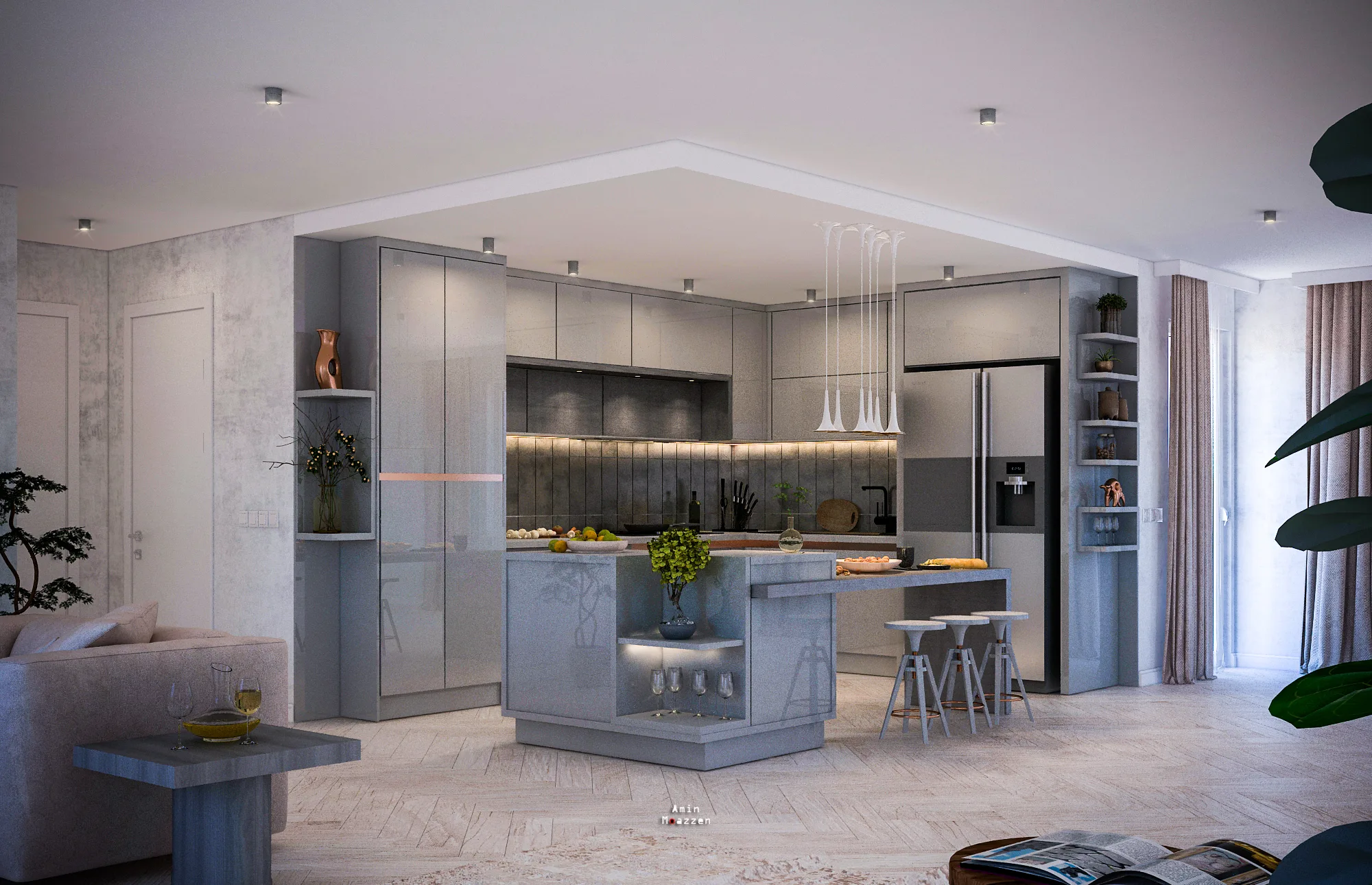 Gray Kitchen