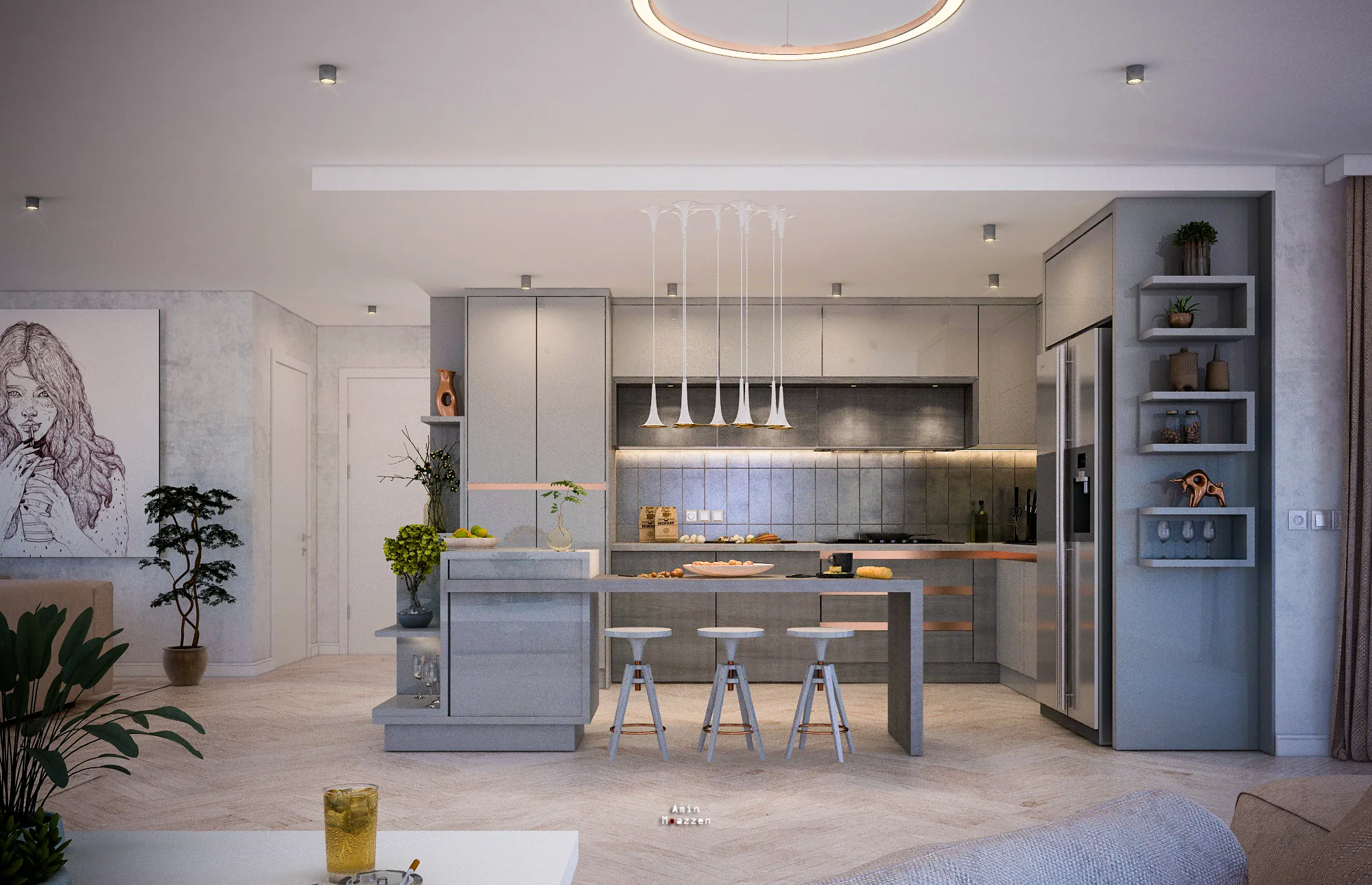 Gray Kitchen