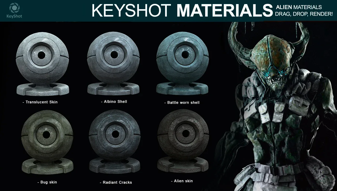 Alien Materials for Keyshot