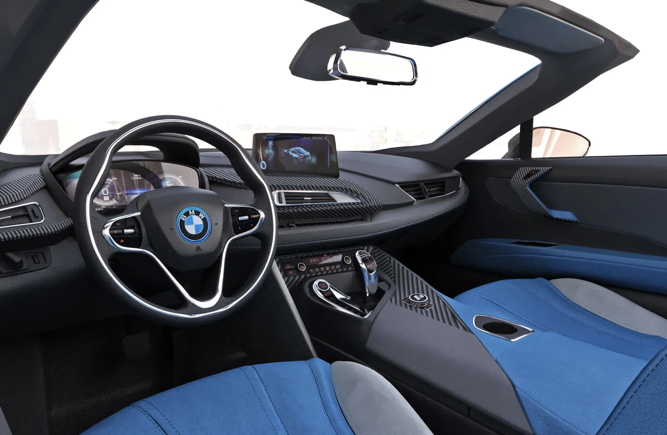 BMW i8 Roadster Blue