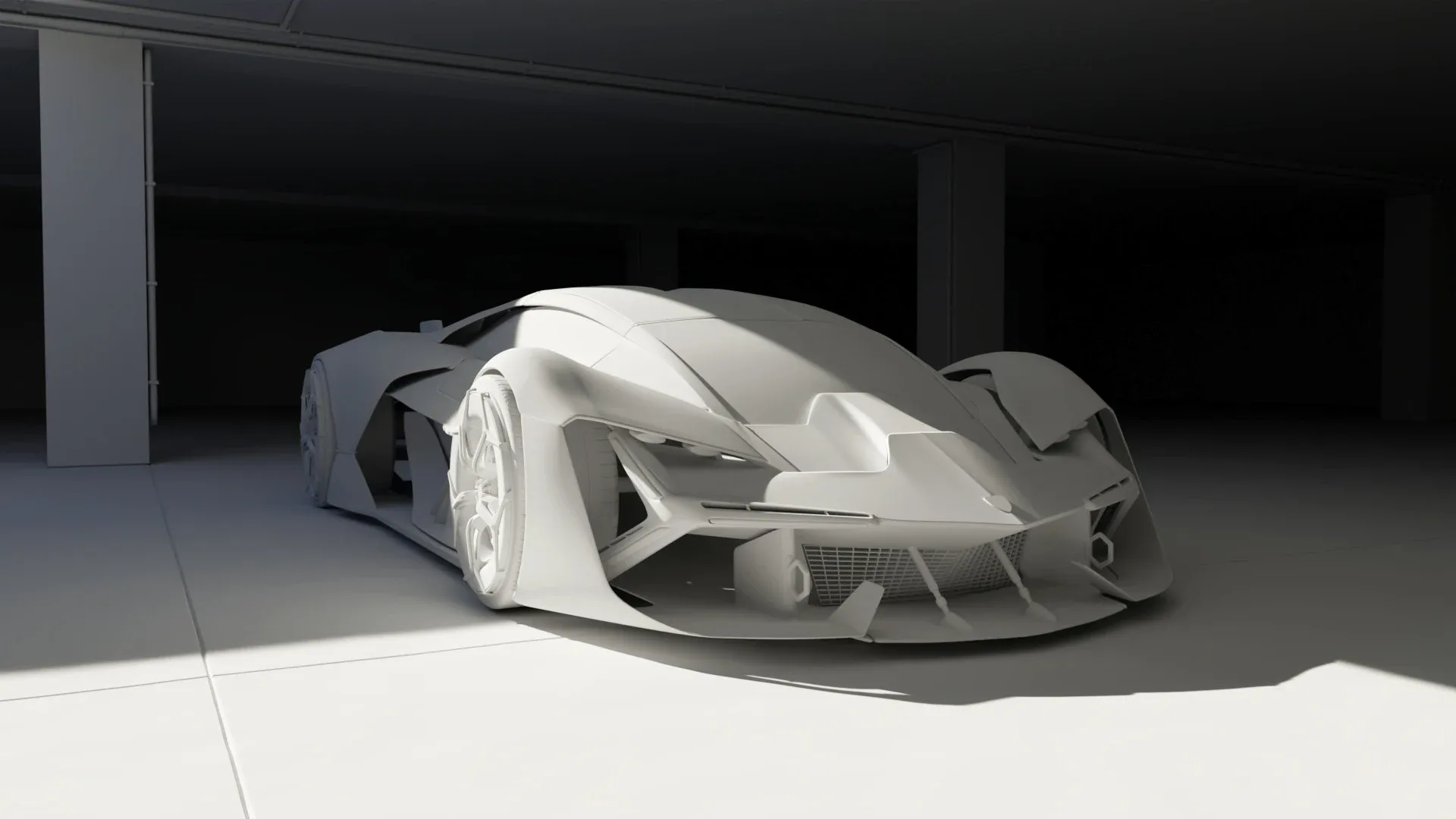 Lamborghini Terzo Millennio - Garage Location