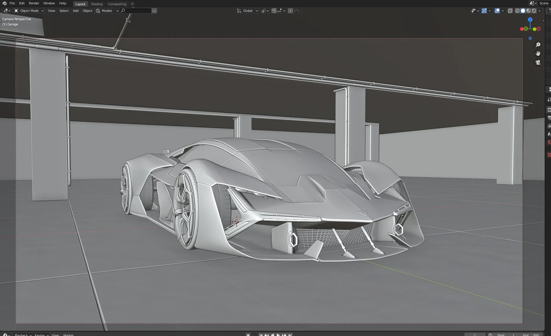 Lamborghini Terzo Millennio - Garage Location