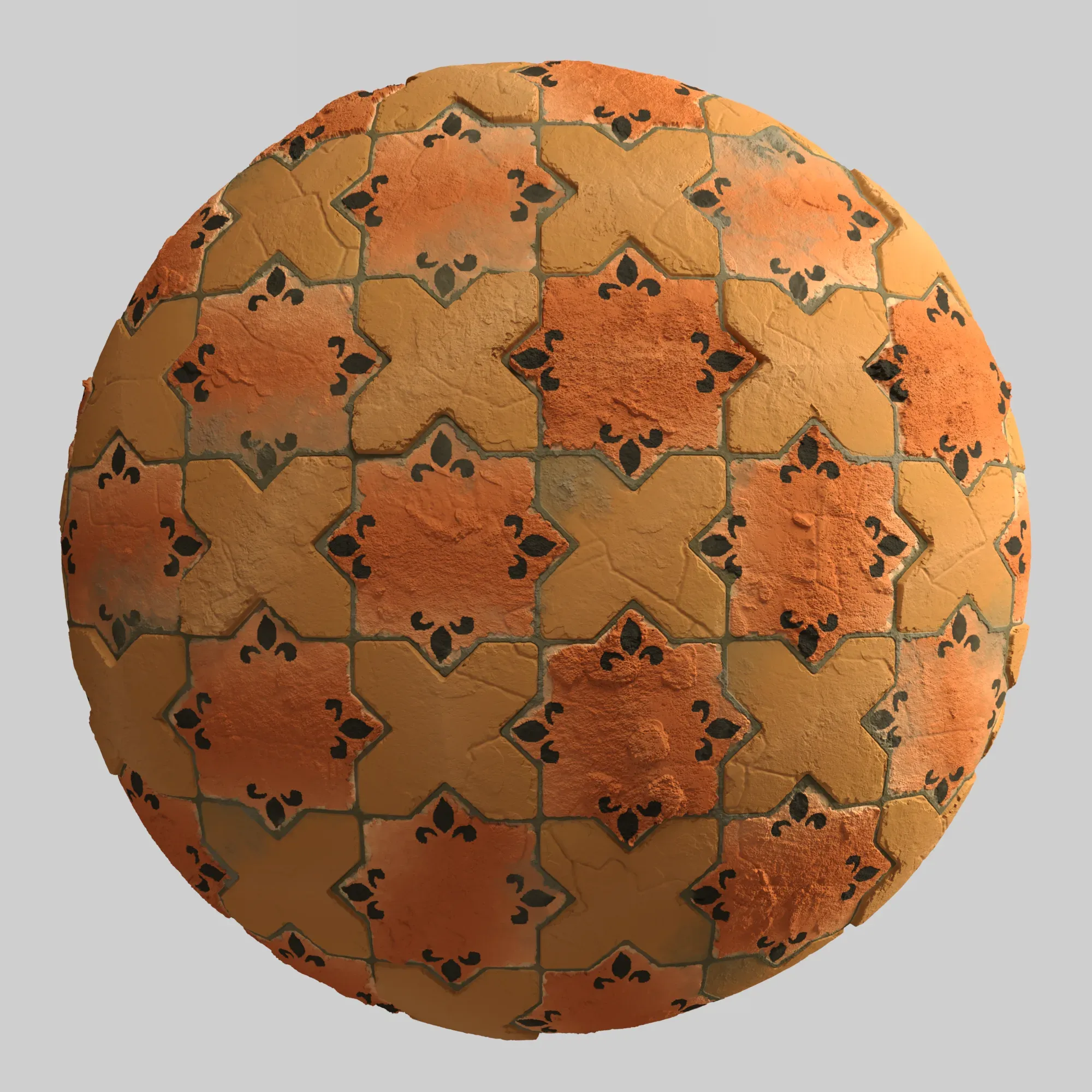 Materials 1- Brick Tile 1 PBR