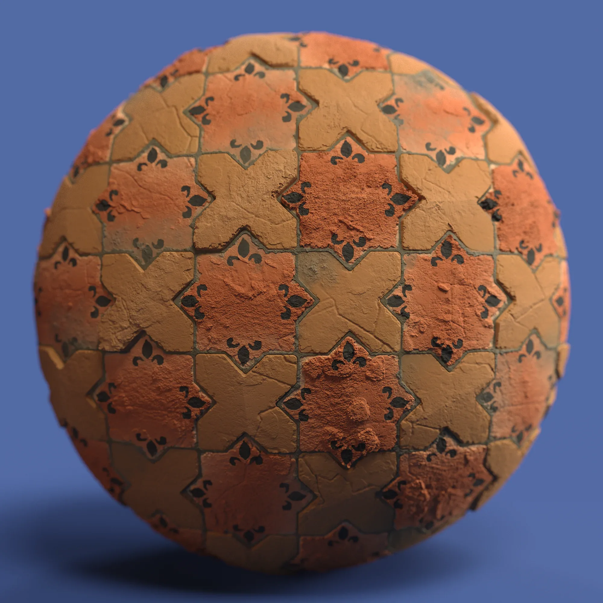 Materials 1- Brick Tile 1 PBR