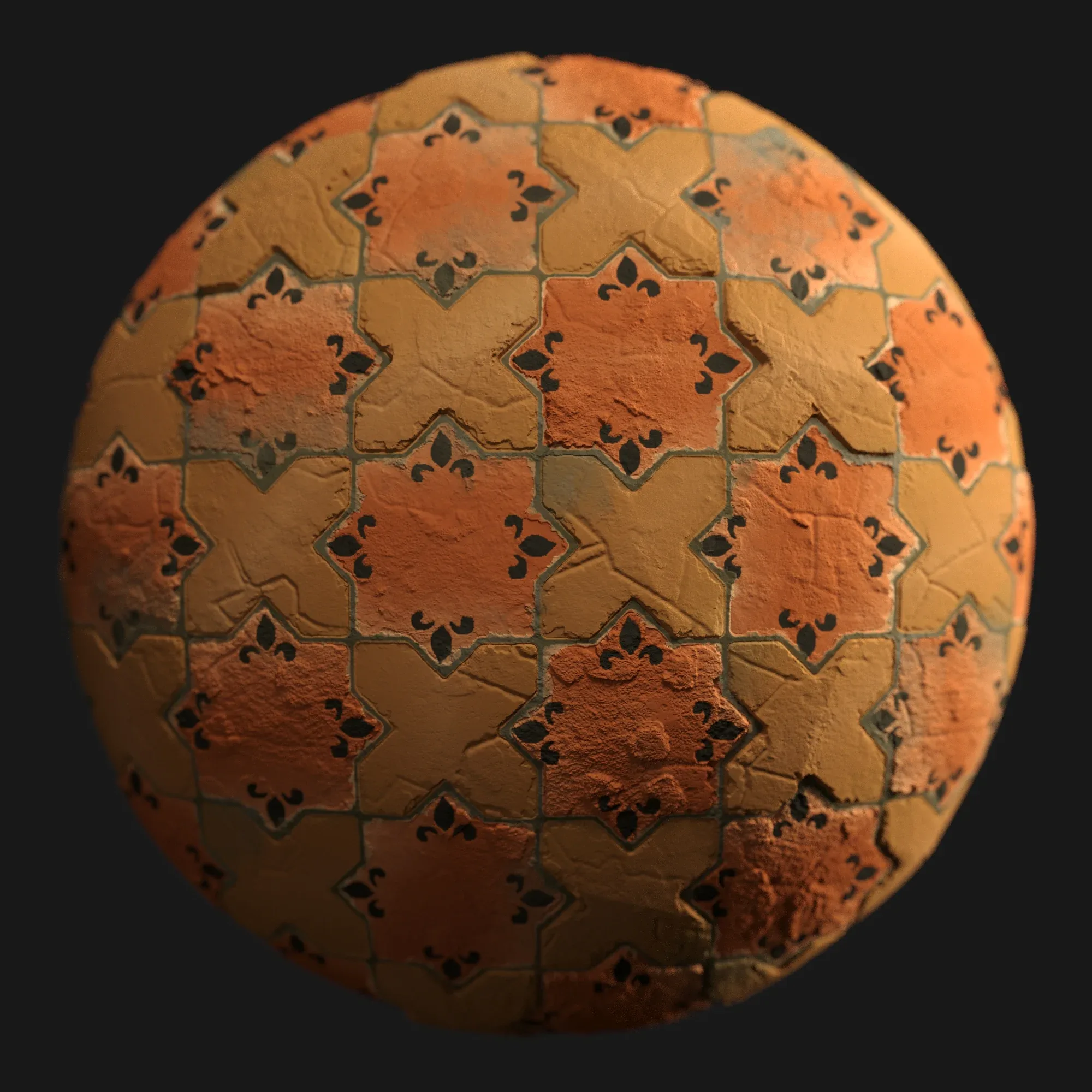 Materials 1- Brick Tile 1 PBR