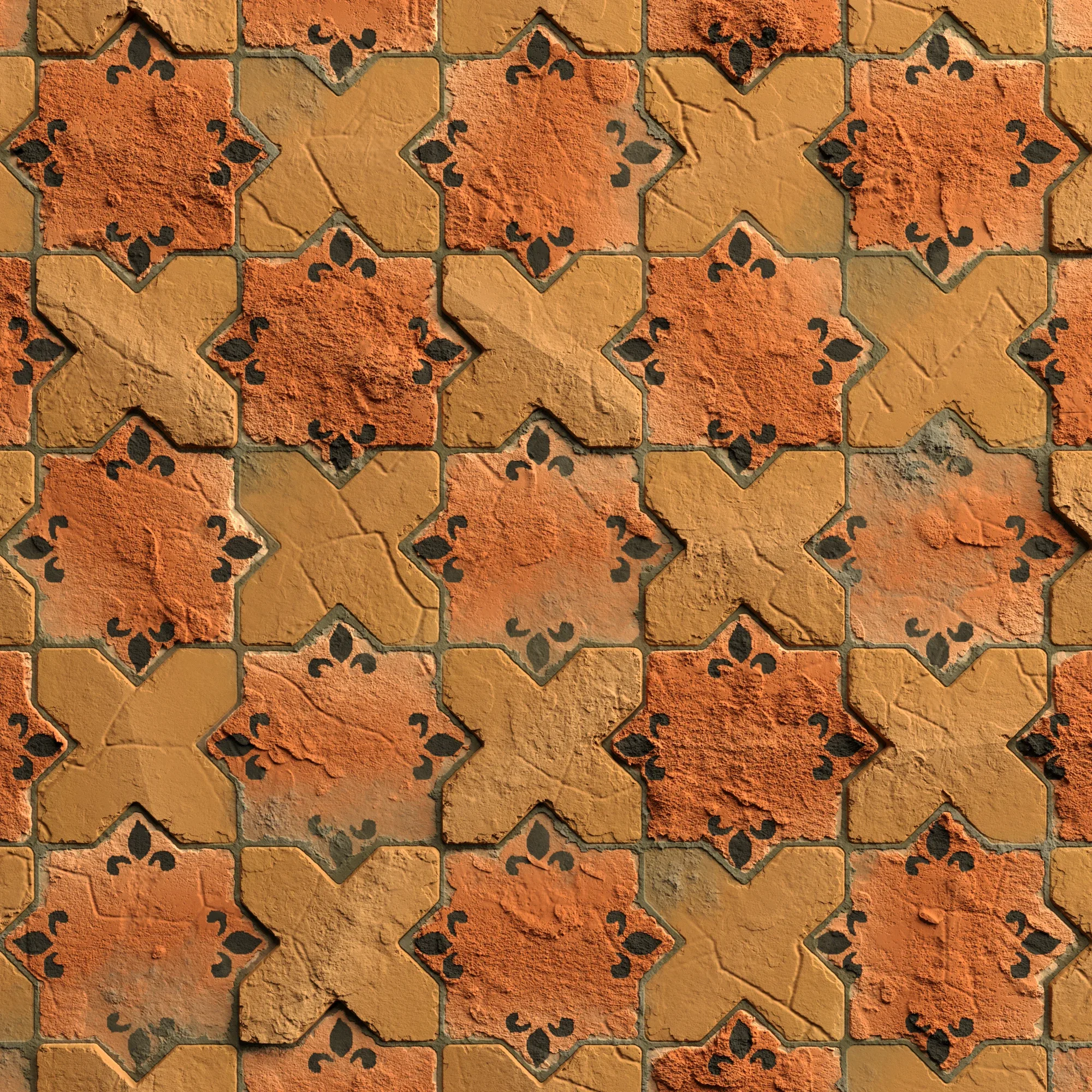 Materials 1- Brick Tile 1 PBR