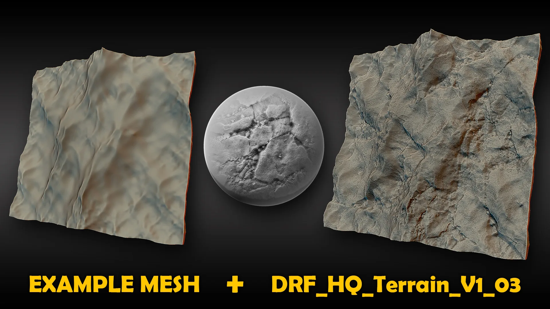 Ultra HQ Terrain / Rock Sculpt Seamless Zbrush Brushes + Alphas (Blender, Substance, Mudbox, etc.)