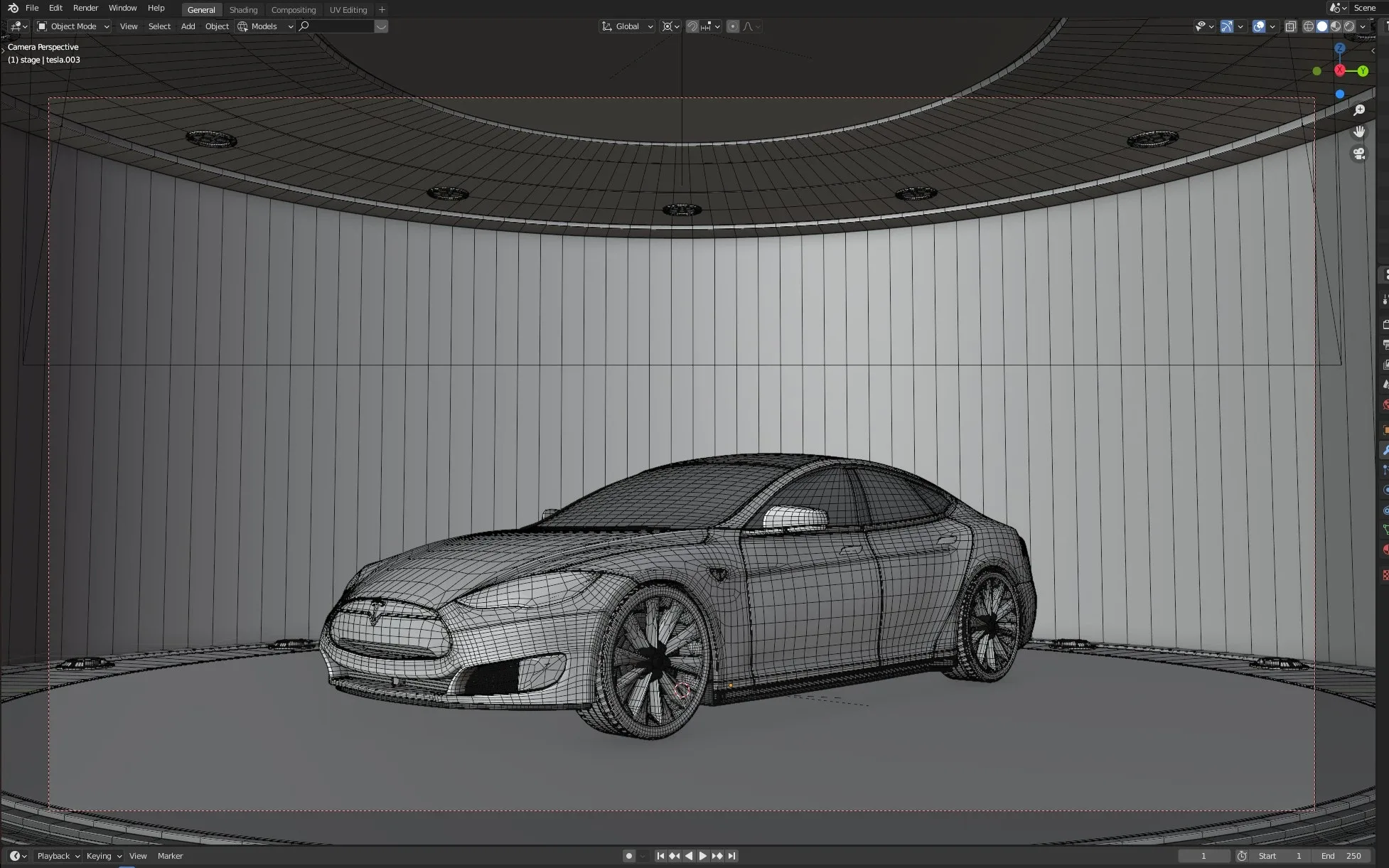 Tesla Model S - Rock Wall Location