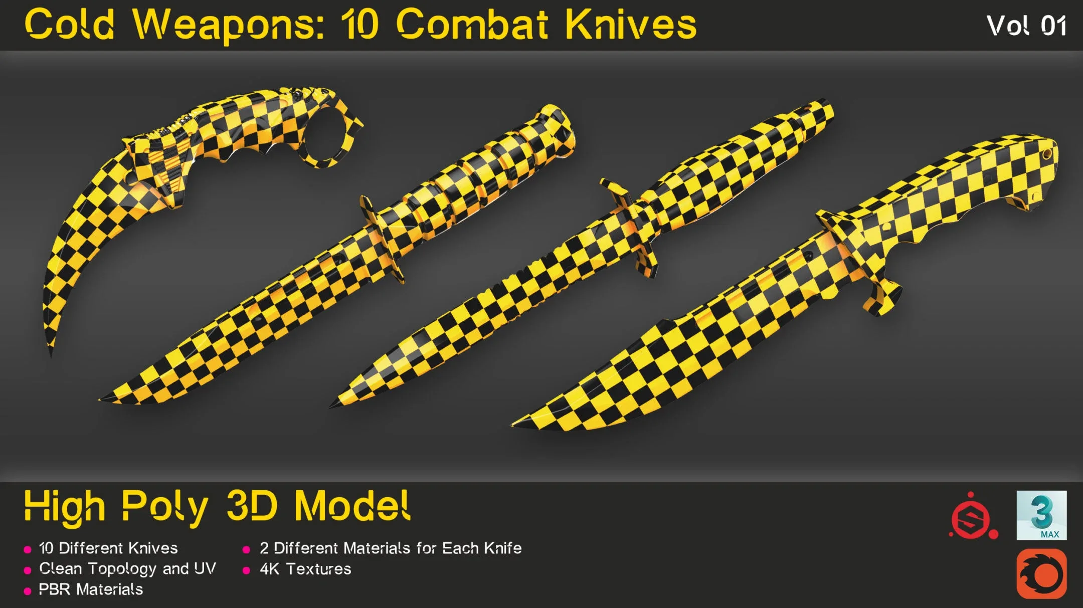 Cold Weapons: 10 Combat Knives (Vol 01)