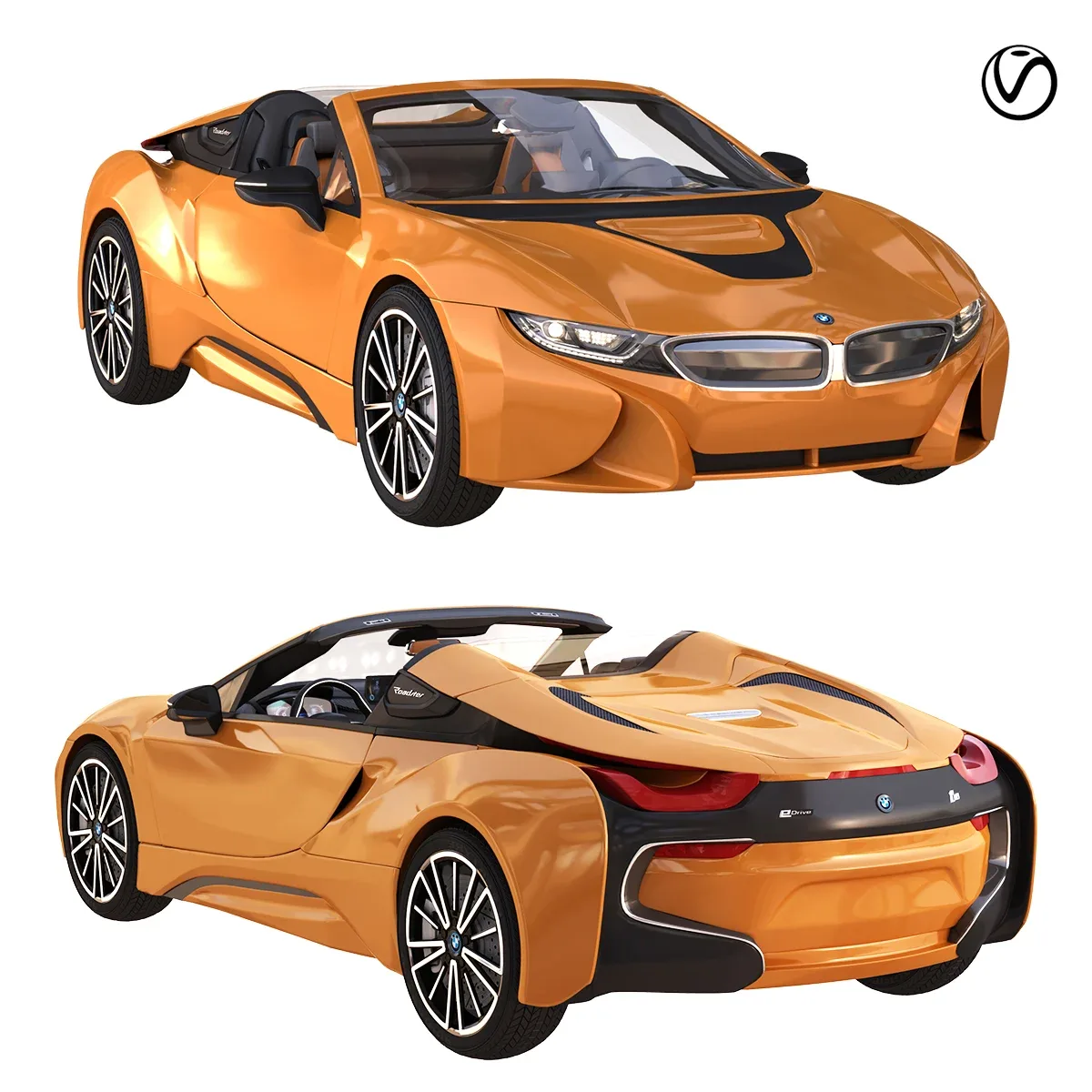 BMW i8 Roadster Orange