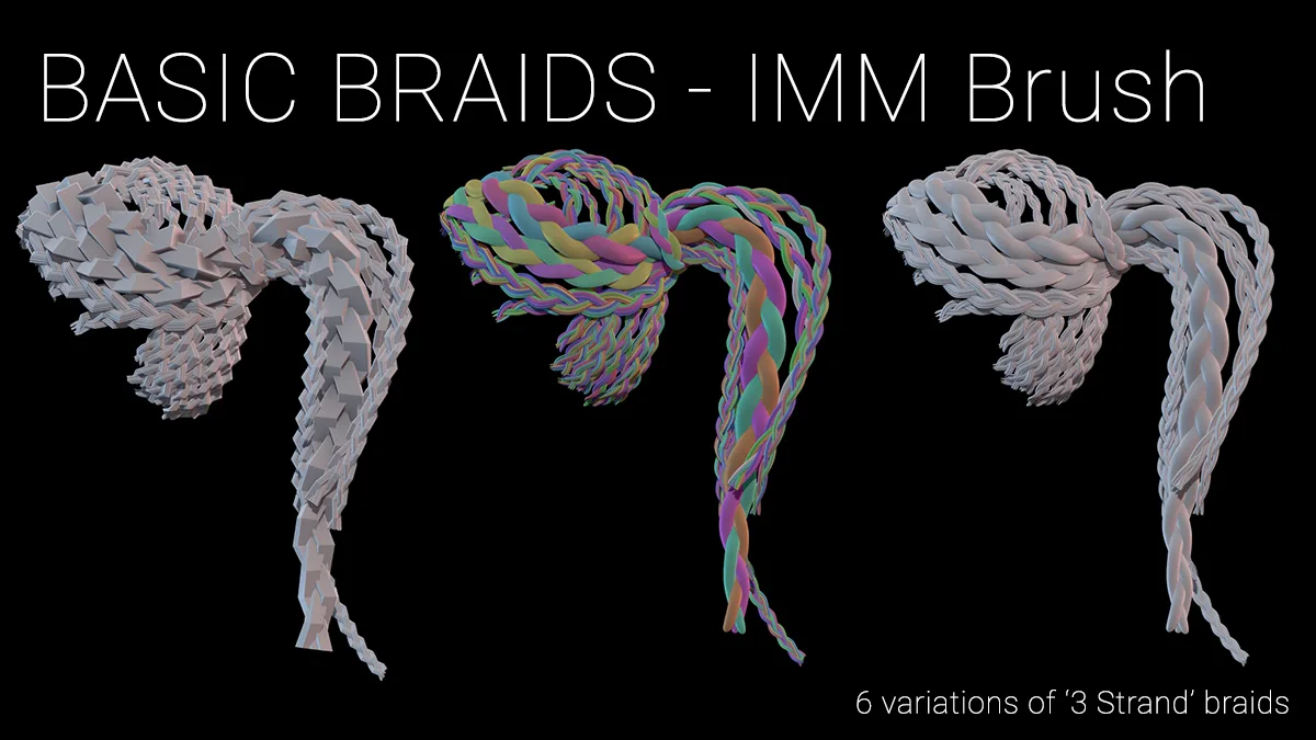 Basic Braid Hair Strands - IMM Brush