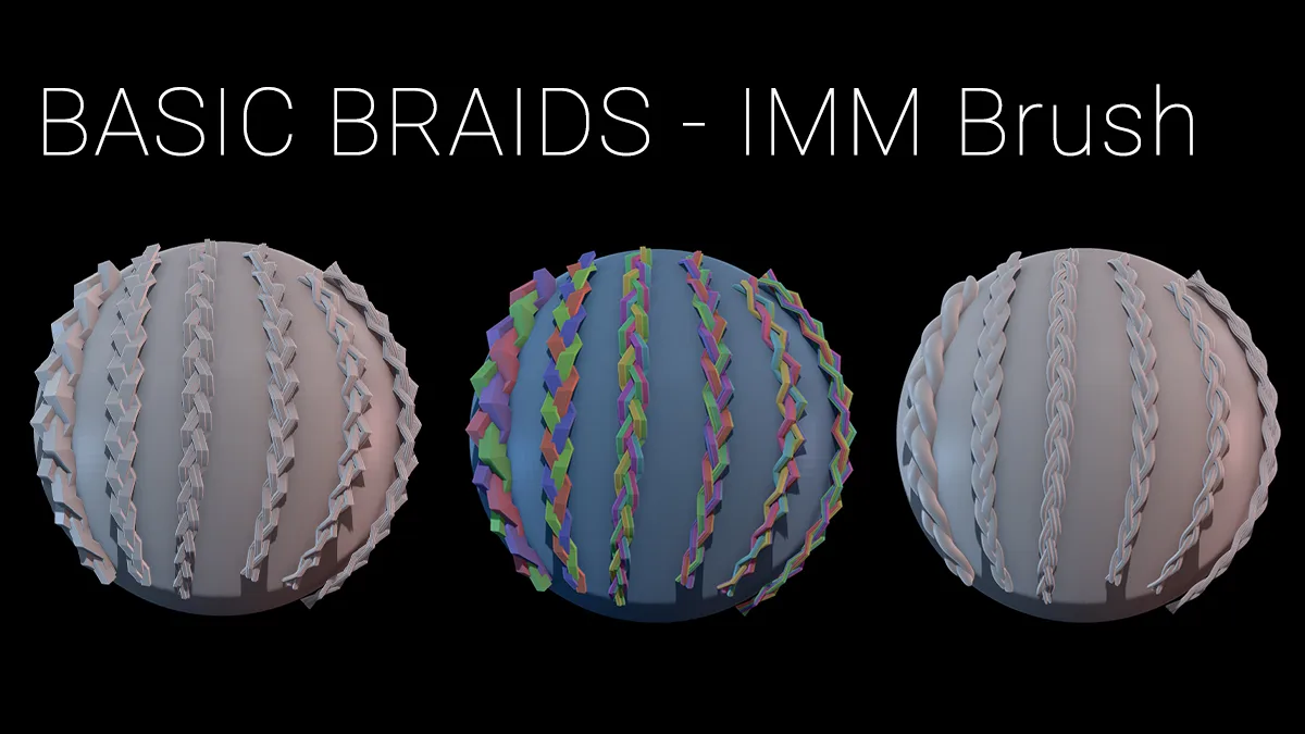 Basic Braid Hair Strands - IMM Brush