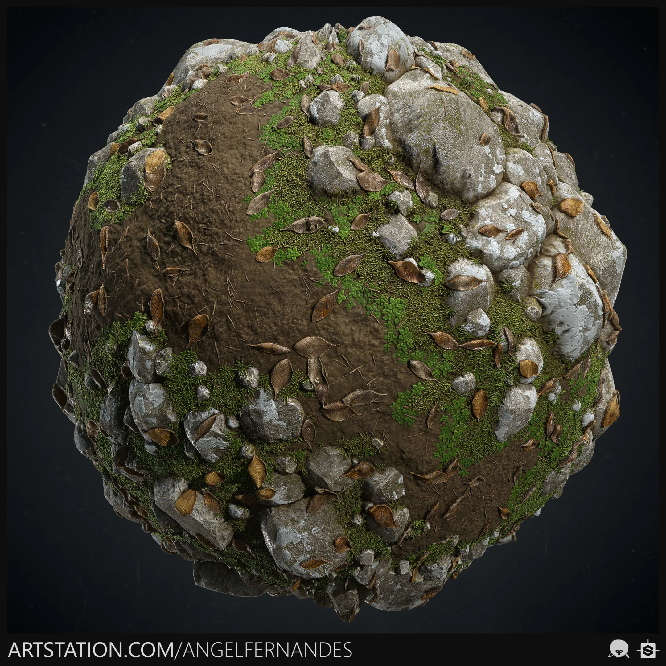 Forest Ground Material - Substance Designer