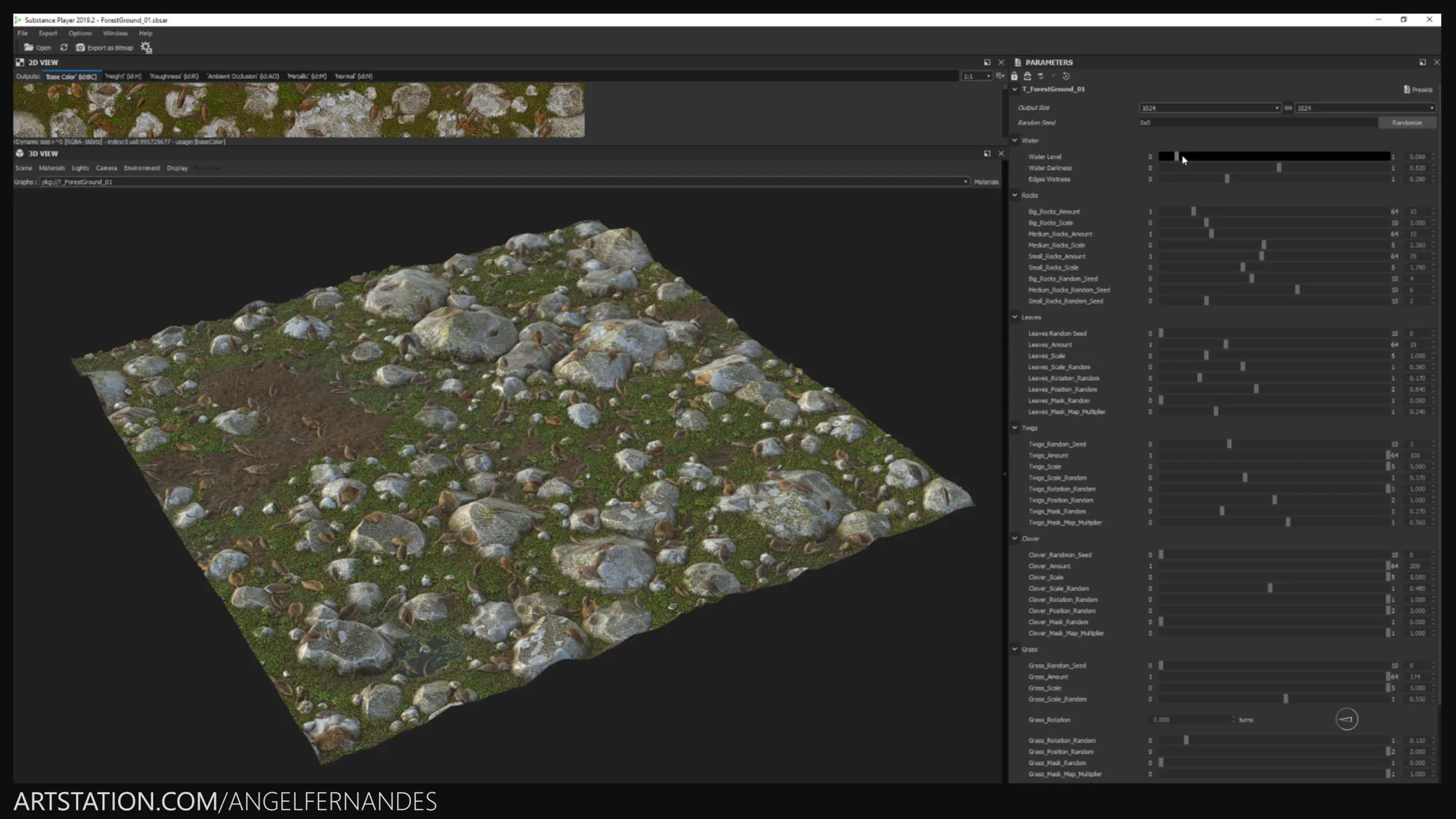 Forest Ground Material - Substance Designer