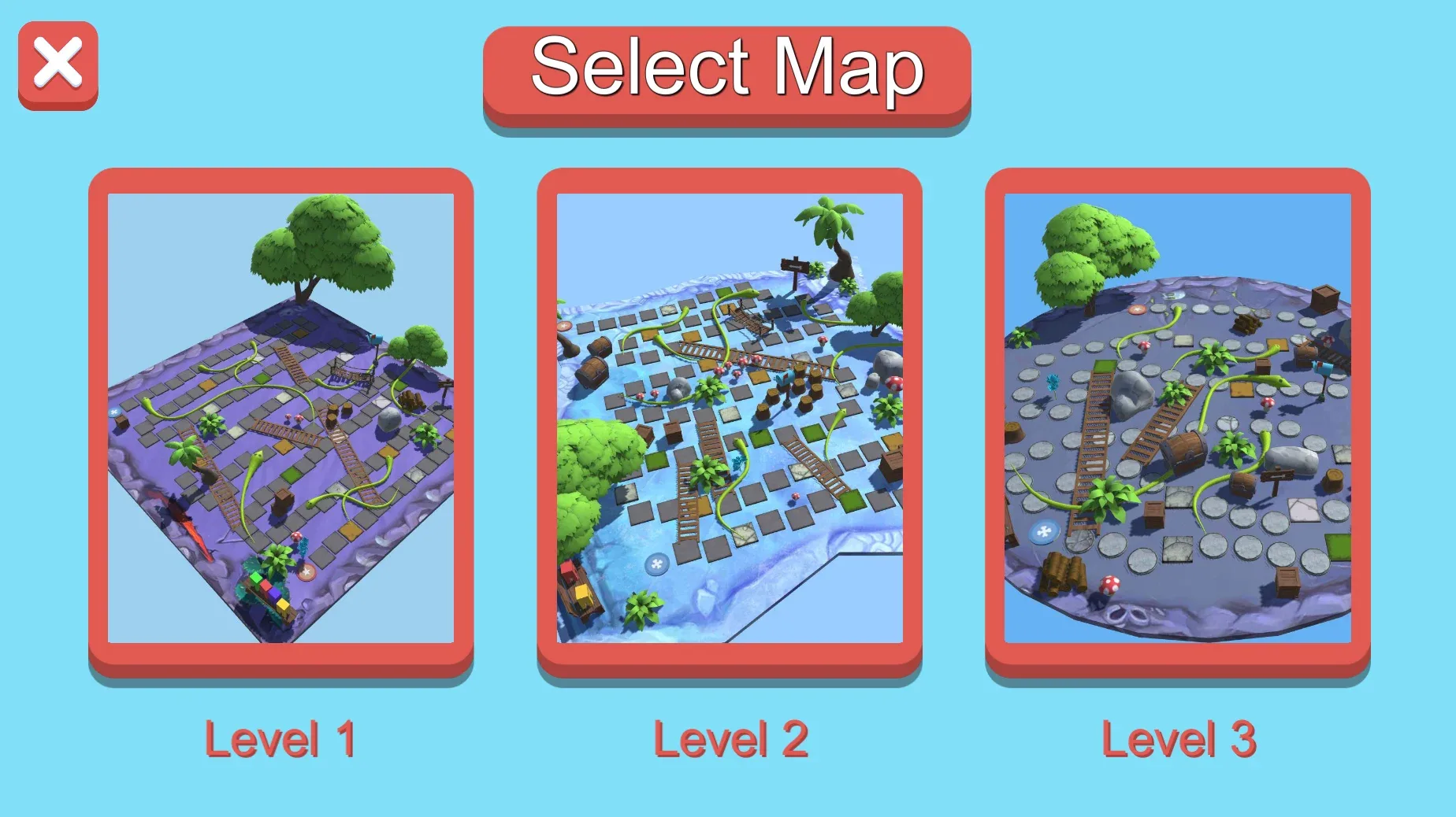 3D Snakes & Ladders - Complete Game Template