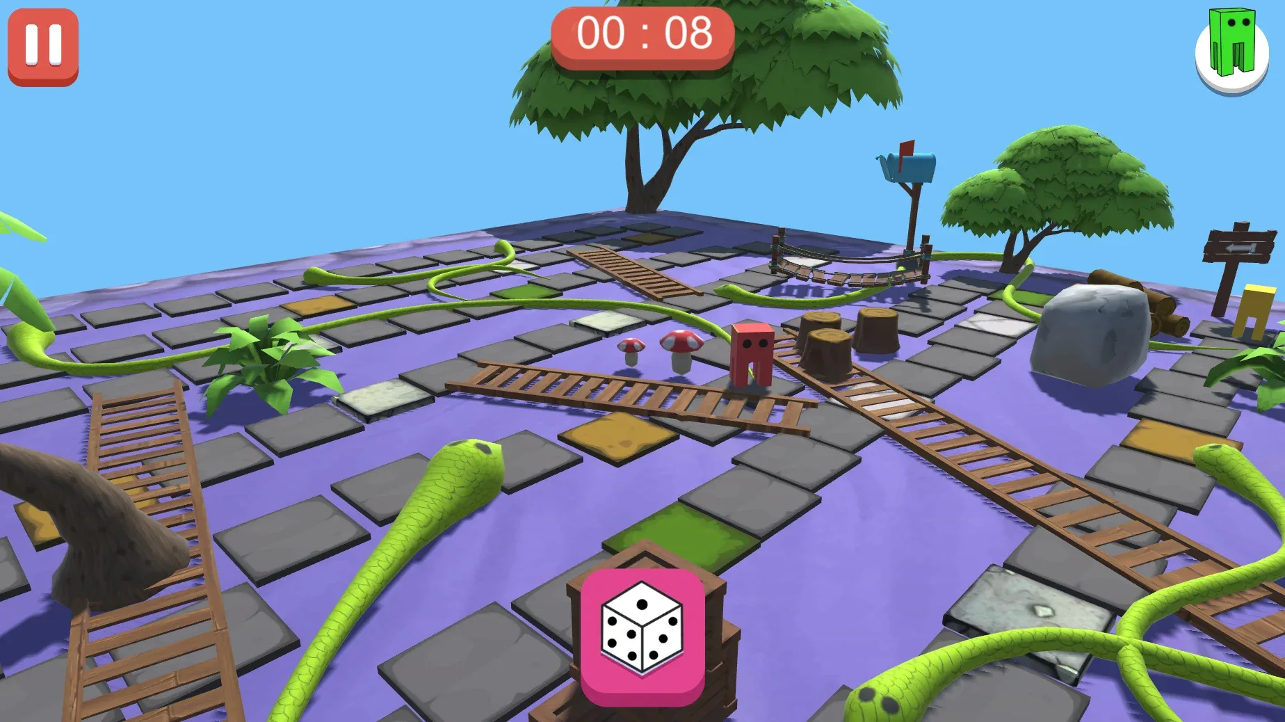 3D Snakes & Ladders - Complete Game Template