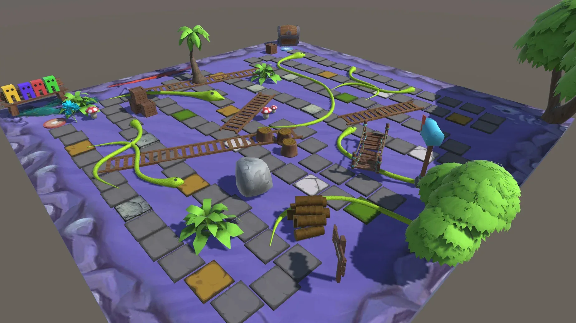 3D Snakes & Ladders - Complete Game Template
