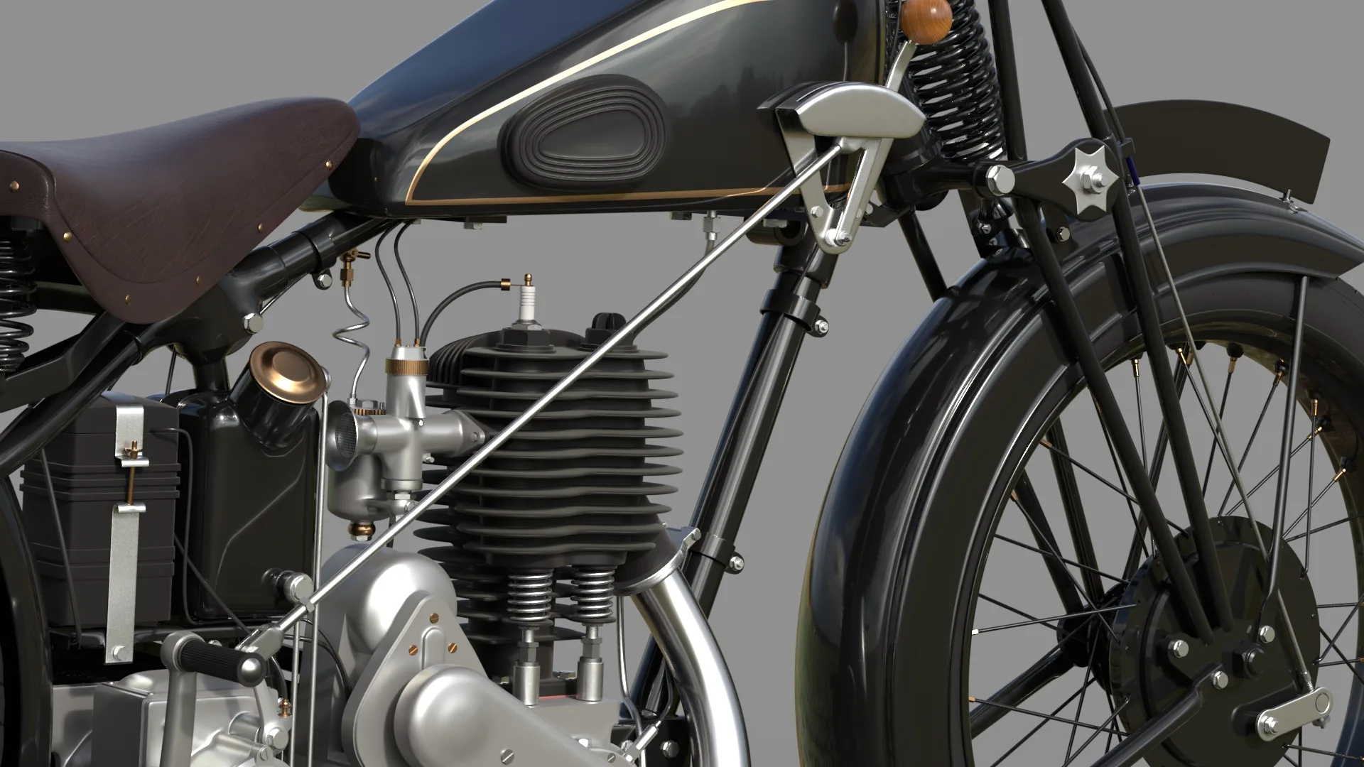 Vintage Motorcycle, Cafe Racer Ariel 550 SV 1928