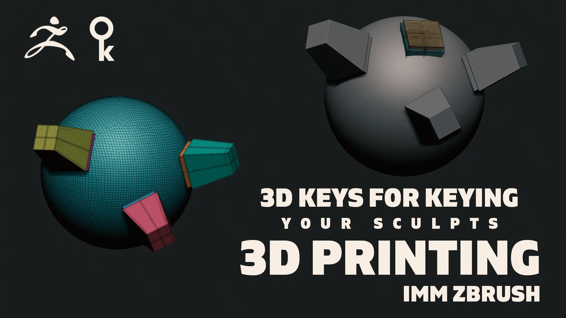 Splitting & Keying Your Sculpts for 3D Printing Using ZBrush