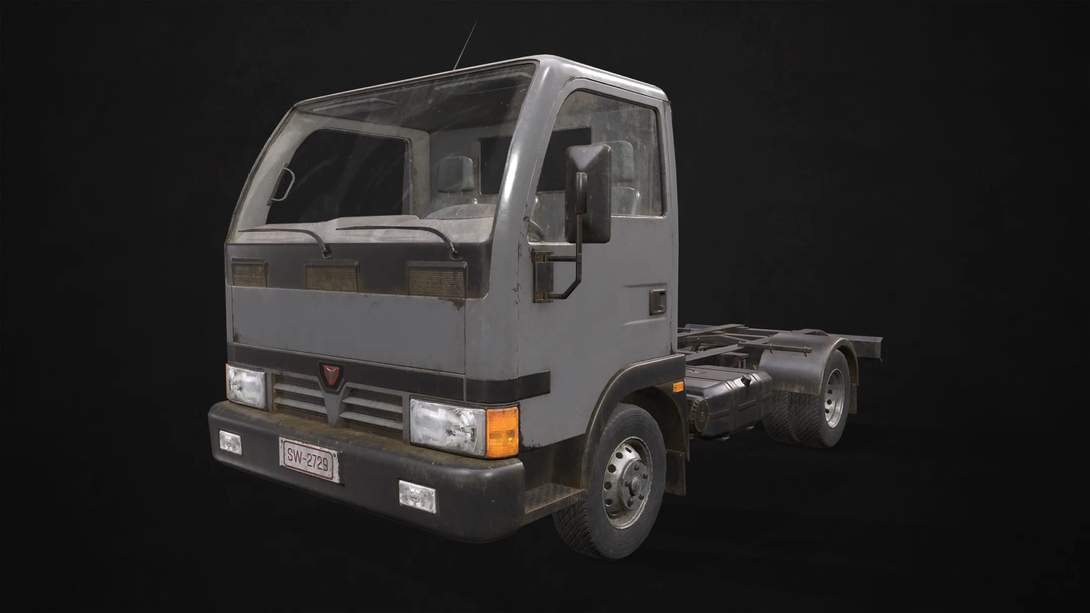 Light Truck Chassis - Low Poly