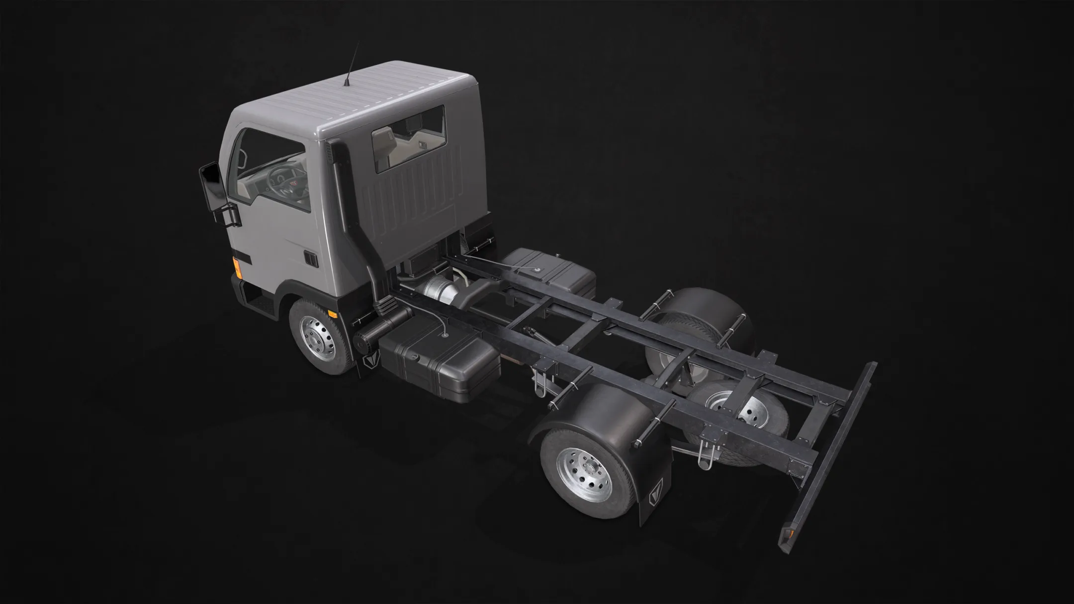 Light Truck Chassis - Low Poly