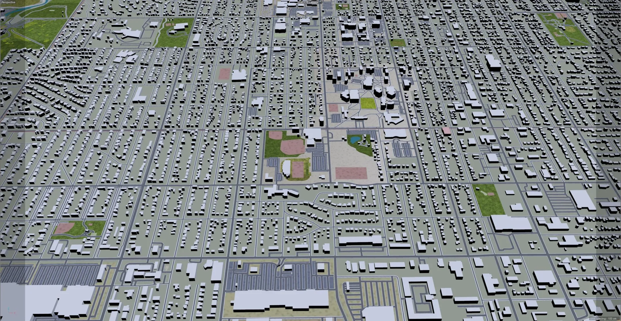 Sioux Falls City South Dakota USA 3D Model 40km