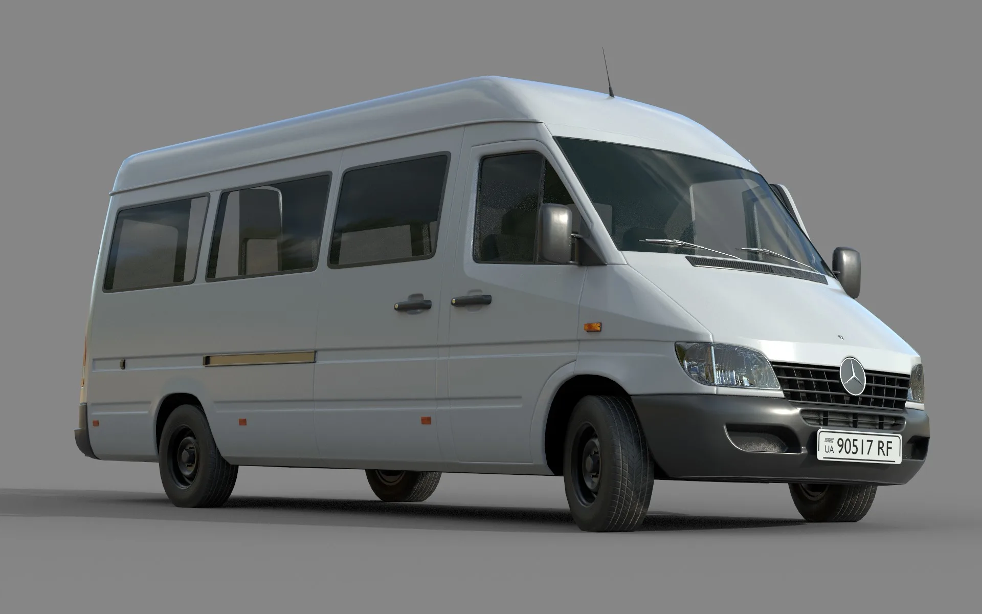 Lowpoly Mercedes Benz Sprinter Van