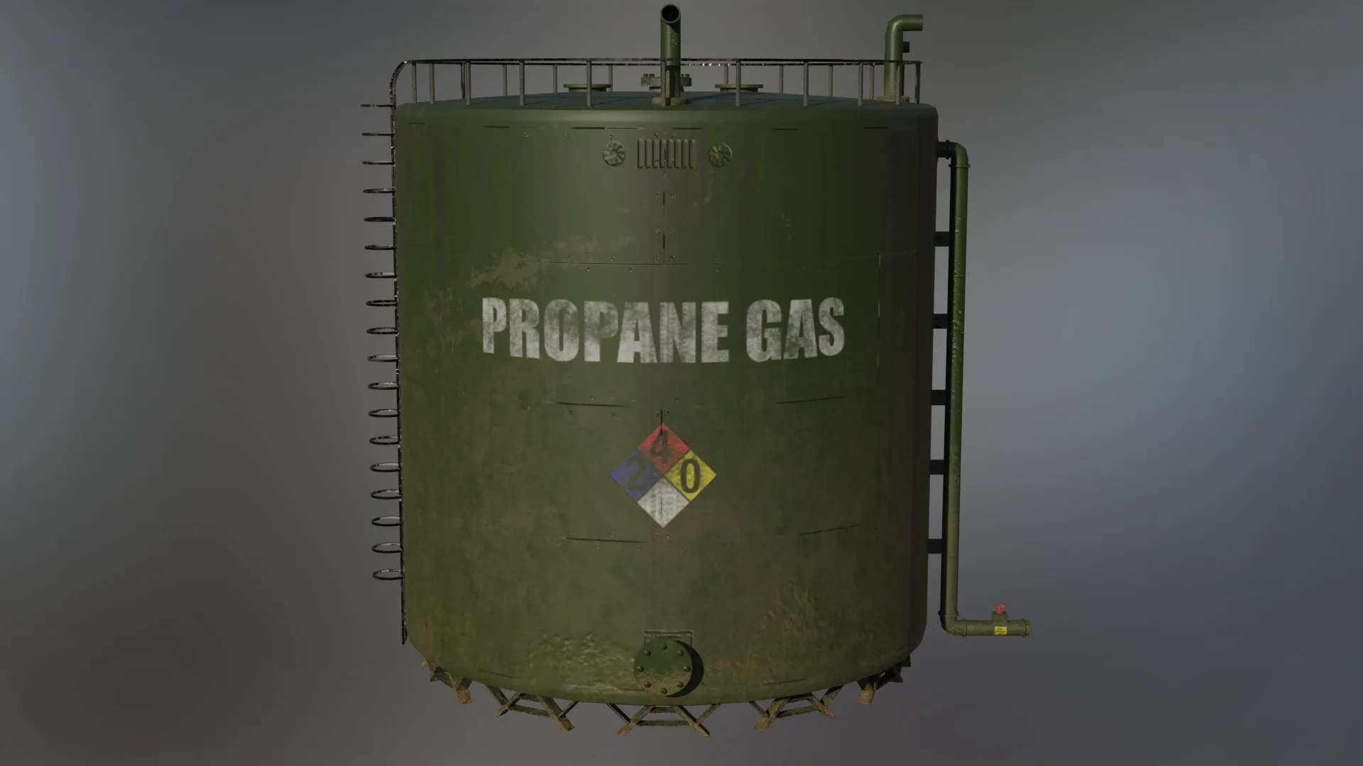 Large Industrial Propane Gas Storage Tank