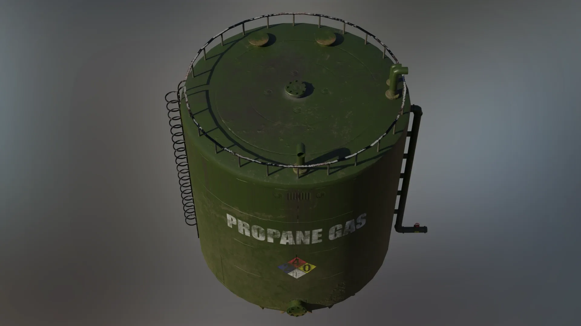 Large Industrial Propane Gas Storage Tank