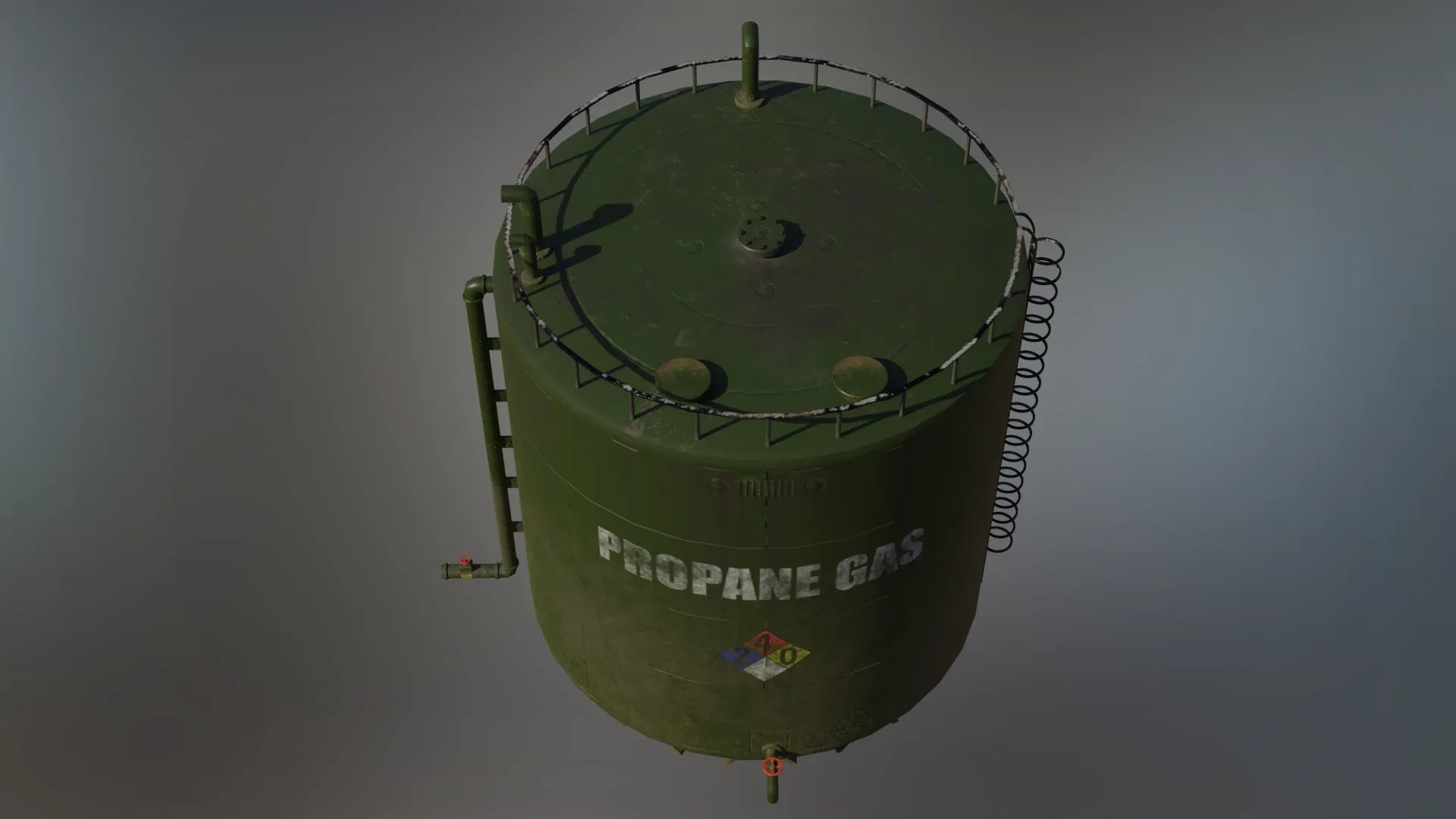 Large Industrial Propane Gas Storage Tank