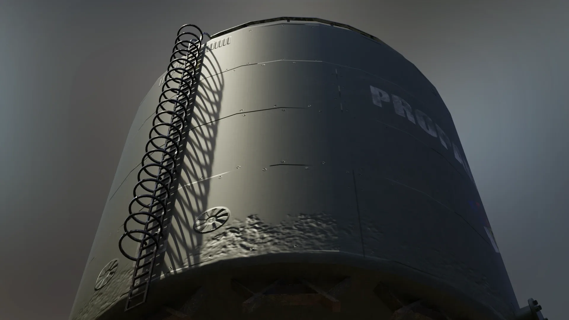 Large Industrial Propane Gas Storage Tank