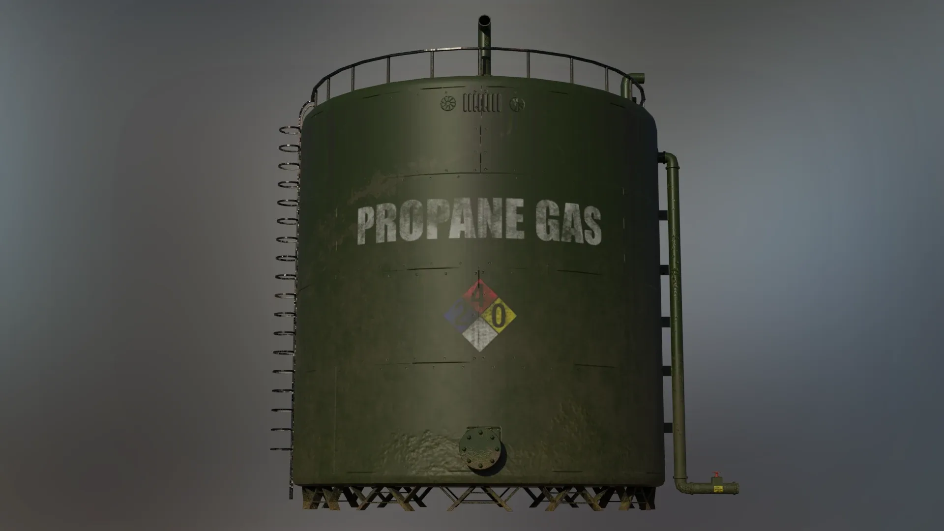 Large Industrial Propane Gas Storage Tank