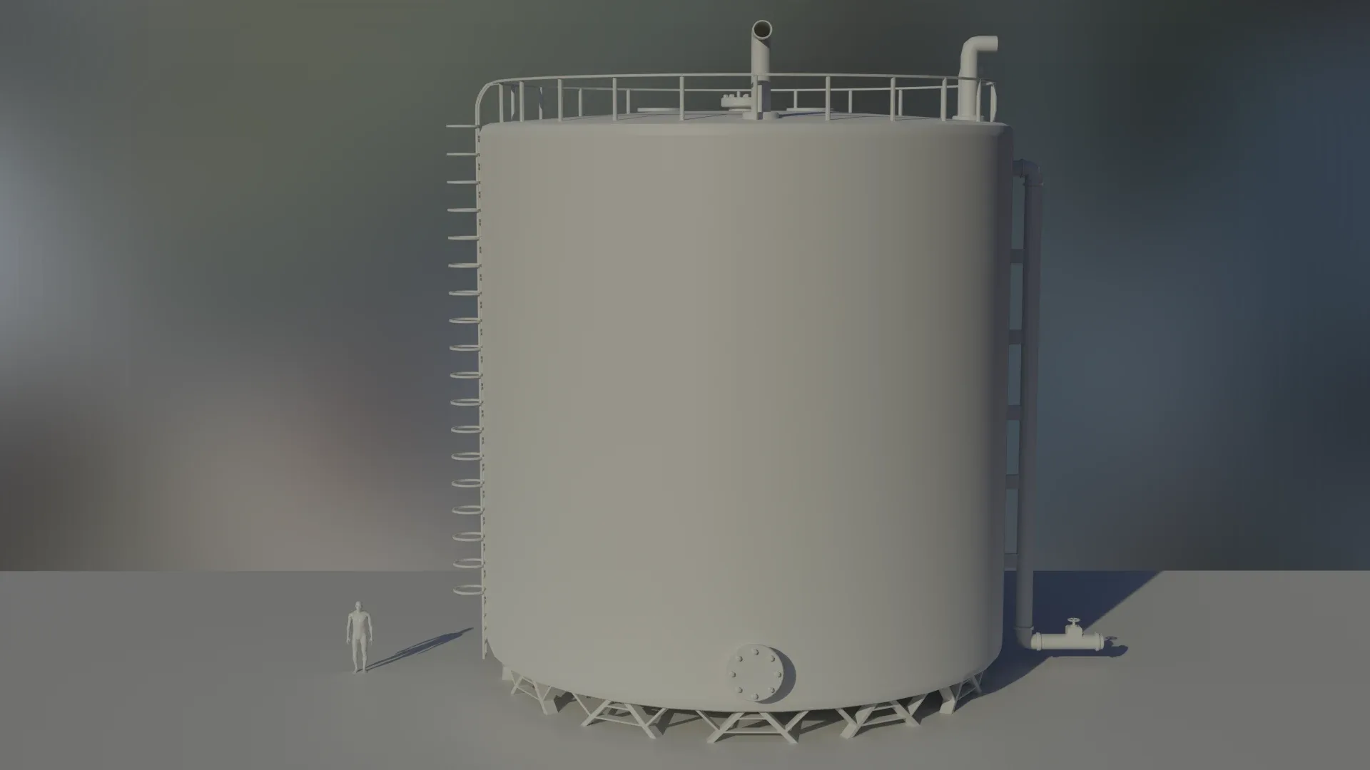 Large Industrial Propane Gas Storage Tank