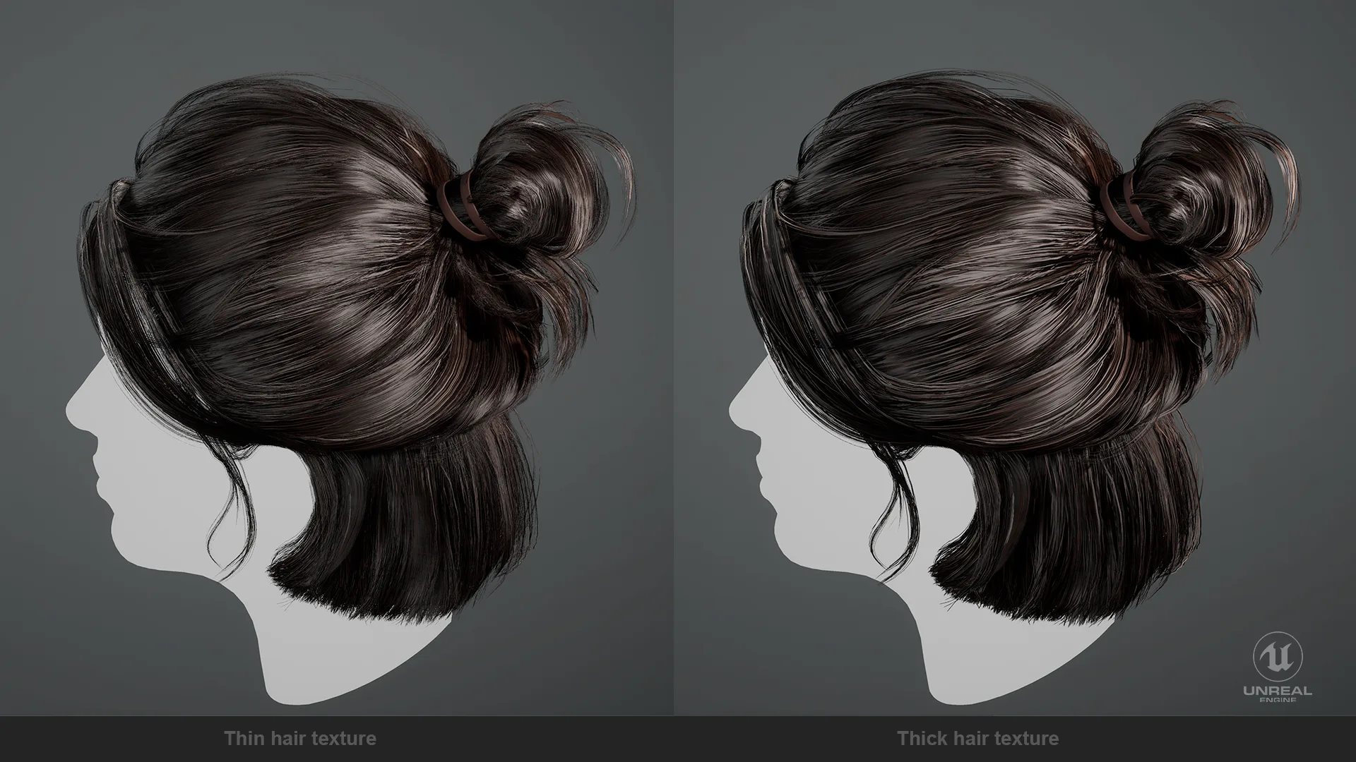 Realtime Hair Asset "Ellie" - 4K Textures + Maya Editable File