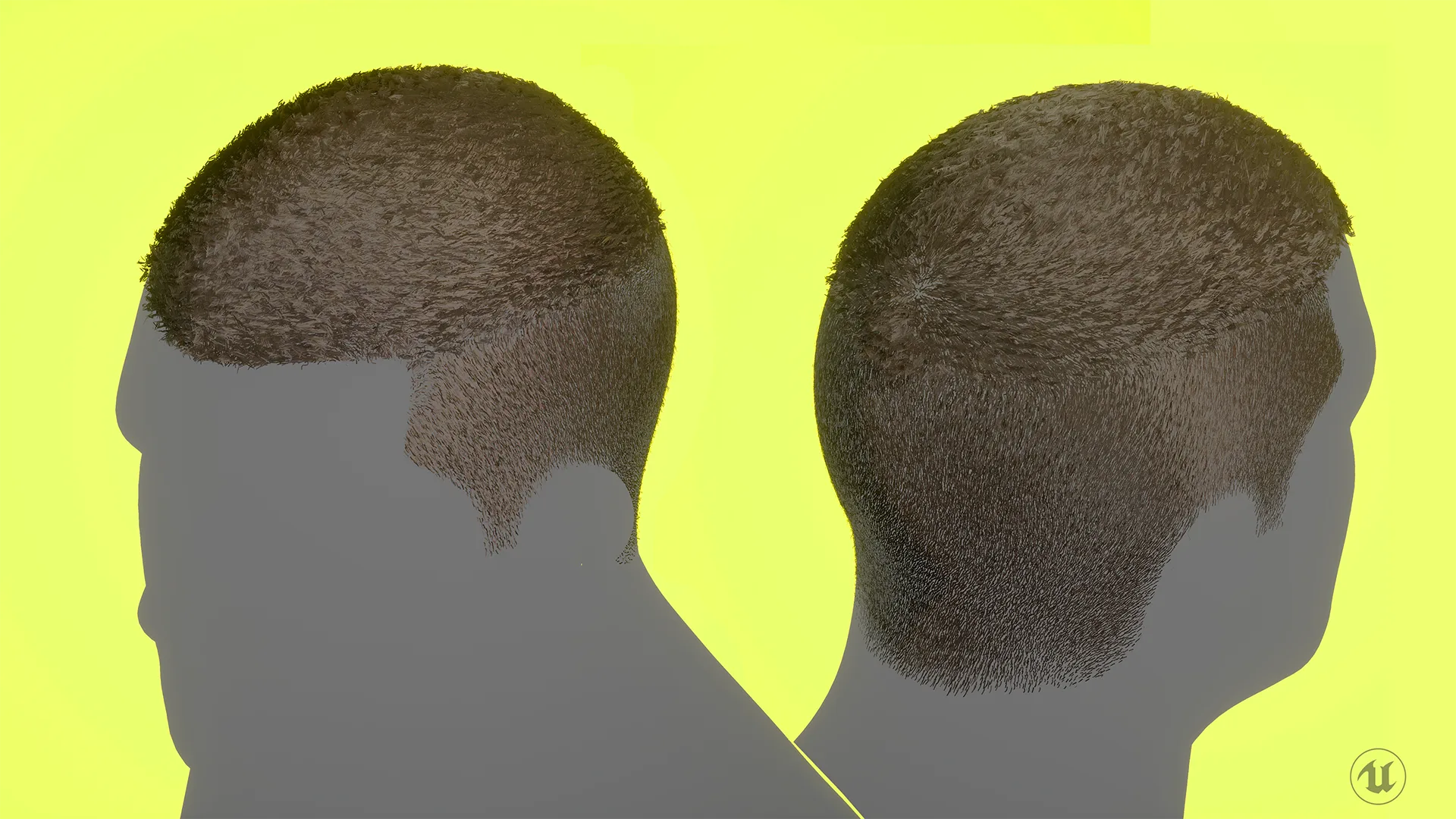 Realtime Hair Asset "V" - FBX/xGen + Maya Source File, 4K Textures