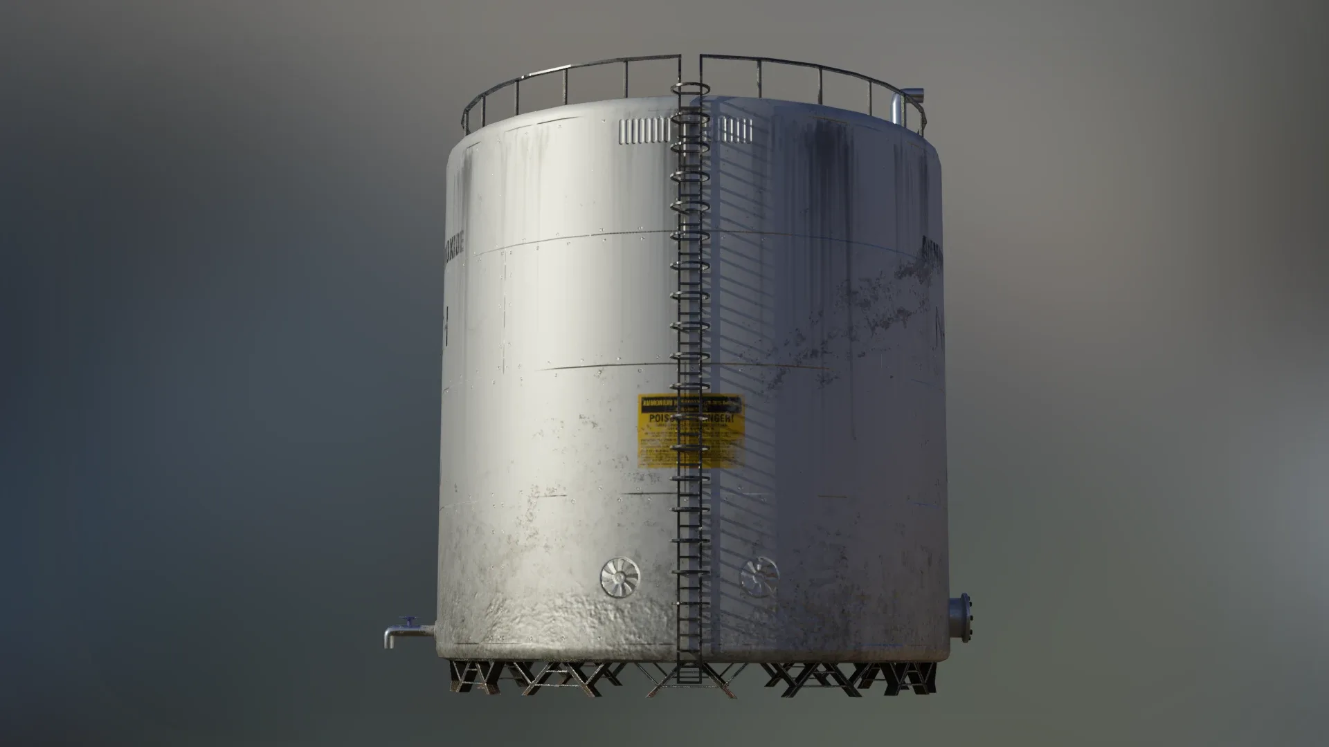 Large Industrial Ammonium Hydroxide Storage Tank