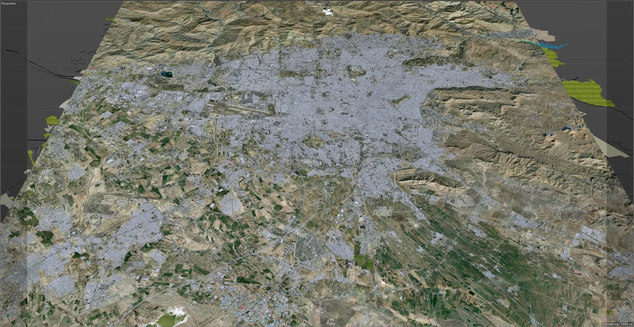 Tehran City Iran 3D Model 60km