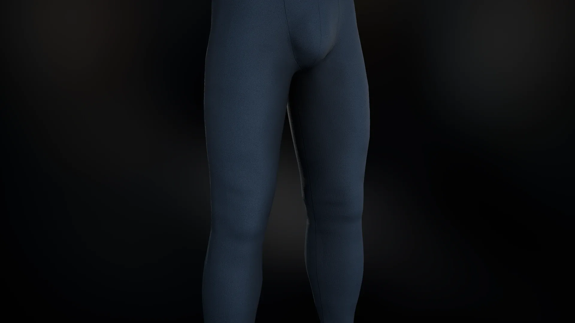 Blue Skinny Medieval Pants